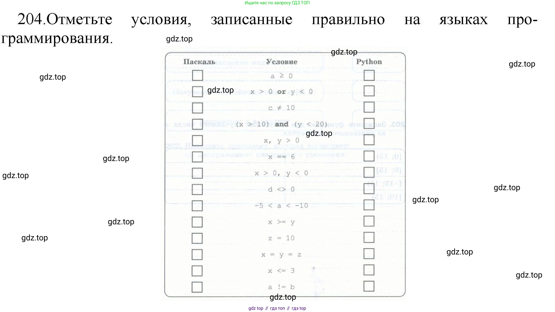 Информатика, 8 класс рабочая тетрадь, авторы: Босова Людмила Леонидовна, Босова Анна Юрьевна, издательство Просвещение, Москва, 2023, Часть 2, страница 60, номер 204, Решение