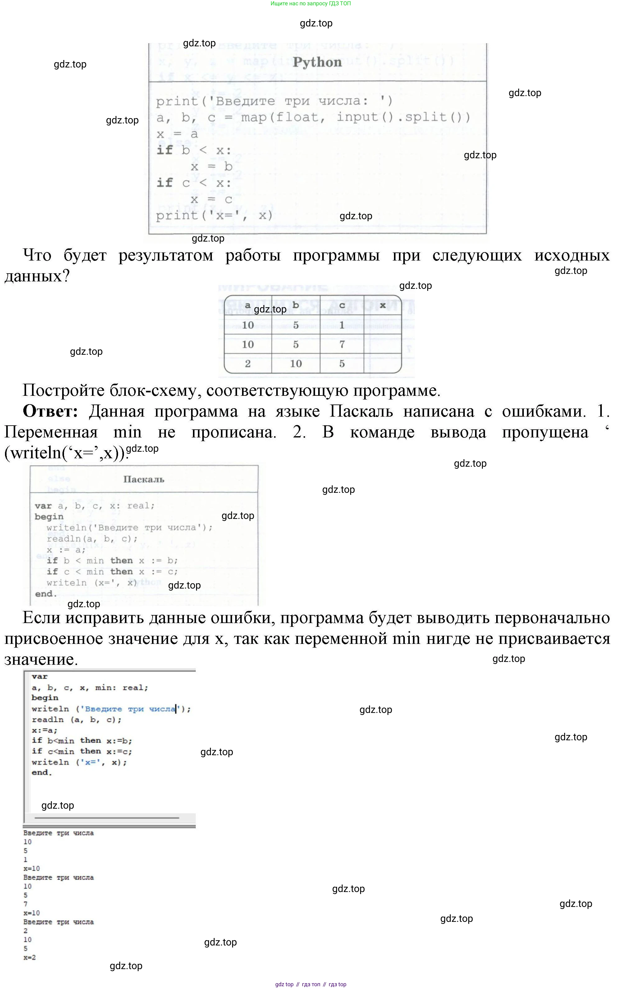 Информатика, 8 класс рабочая тетрадь, авторы: Босова Людмила Леонидовна, Босова Анна Юрьевна, издательство Просвещение, Москва, 2023, Часть 2, страница 61, номер 206, Решение (продолжение 2)