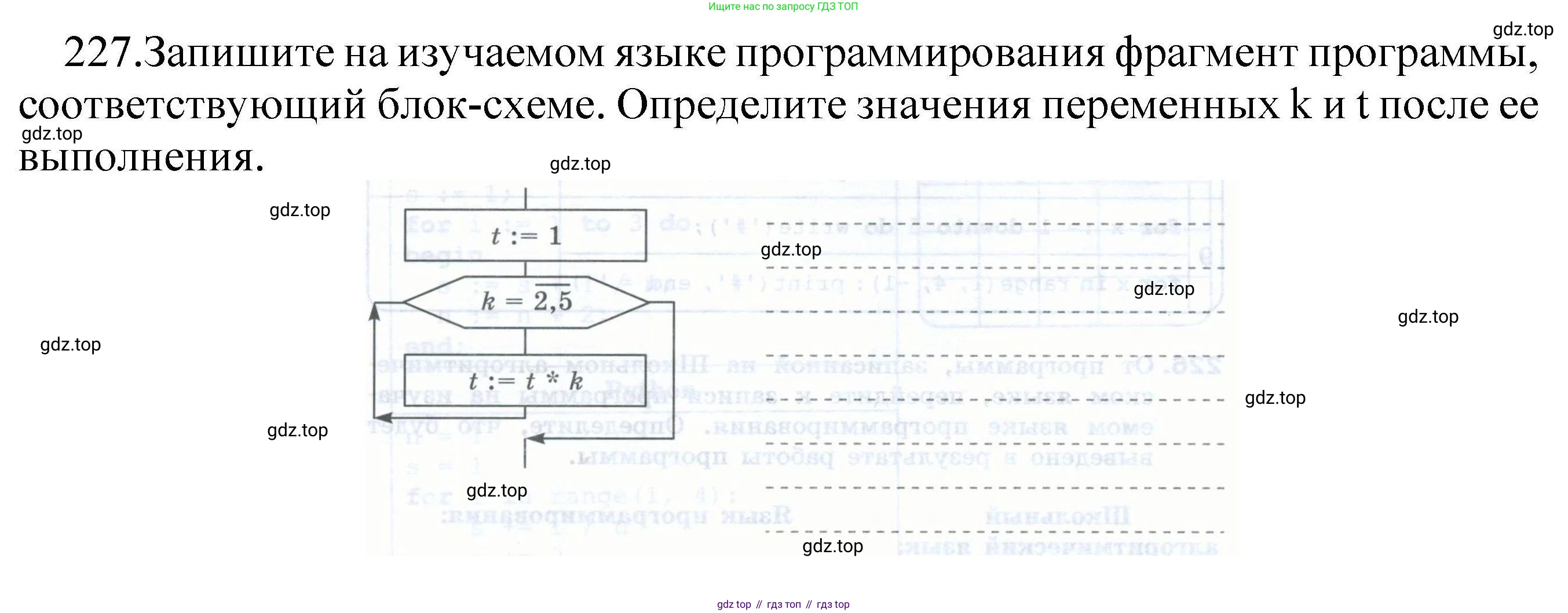 Информатика, 8 класс рабочая тетрадь, авторы: Босова Людмила Леонидовна, Босова Анна Юрьевна, издательство Просвещение, Москва, 2023, Часть 2, страница 86, номер 227, Решение