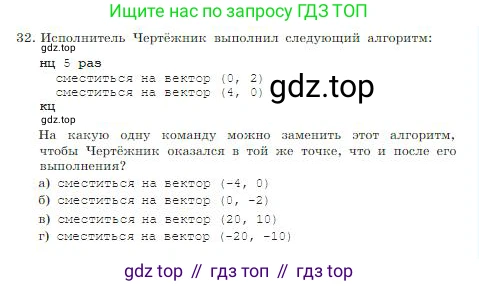 ГДЗ Информатика, 8 класс Учебник, авторы: Босова Людмила Леонидовна, Босова Анна Юрьевна, издательство Просвещение, Москва, 2023, страница 145, номер 32, Условие