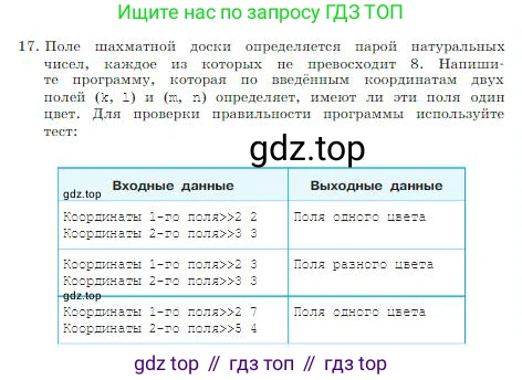 ГДЗ Информатика, 8 класс Учебник, авторы: Босова Людмила Леонидовна, Босова Анна Юрьевна, издательство Просвещение, Москва, 2023, страница 181, номер 17, Условие