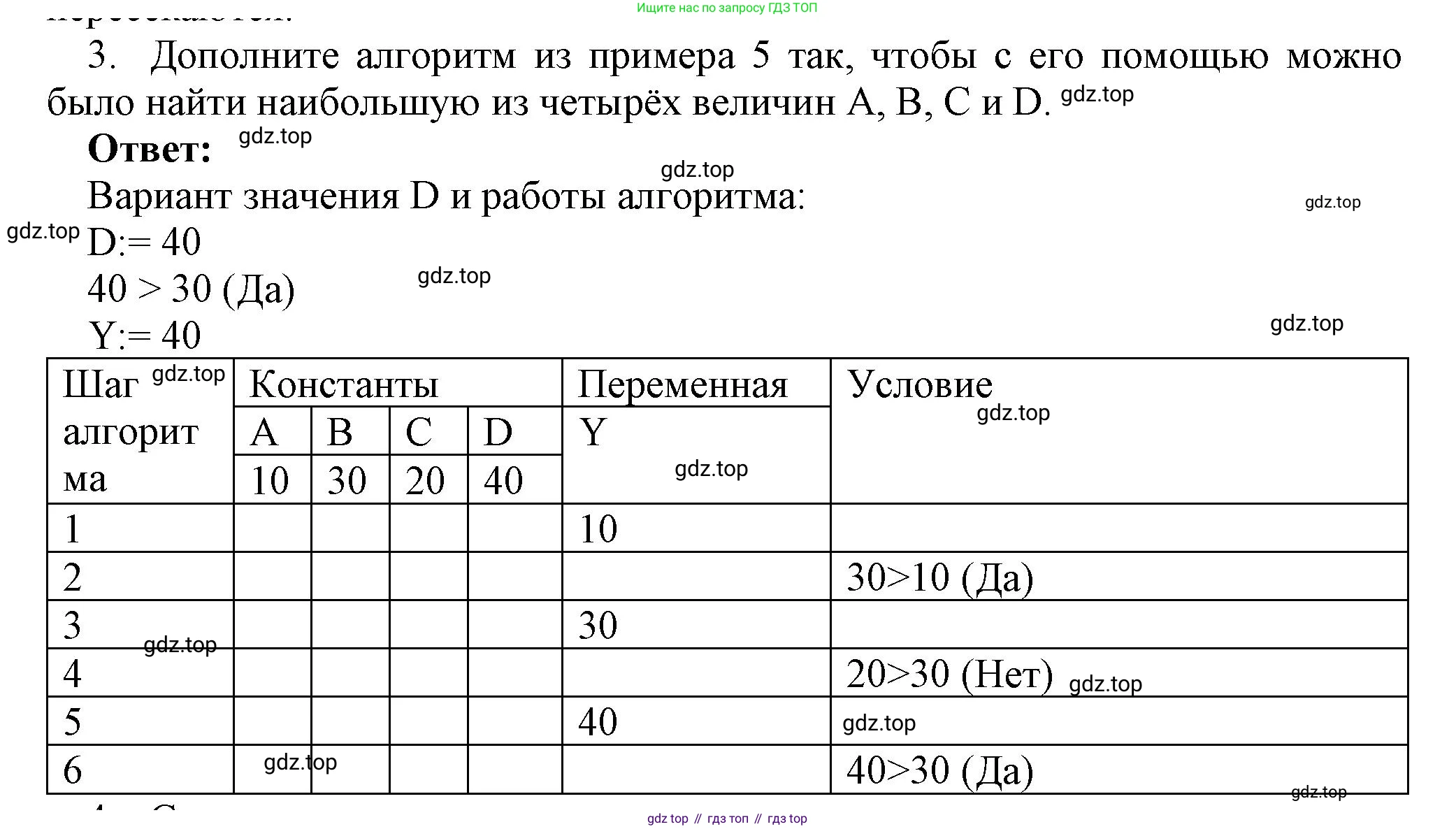 ГДЗ Информатика, 8 класс Учебник, авторы: Босова Людмила Леонидовна, Босова Анна Юрьевна, издательство Просвещение, Москва, 2023, страница 116, номер 3, Решение