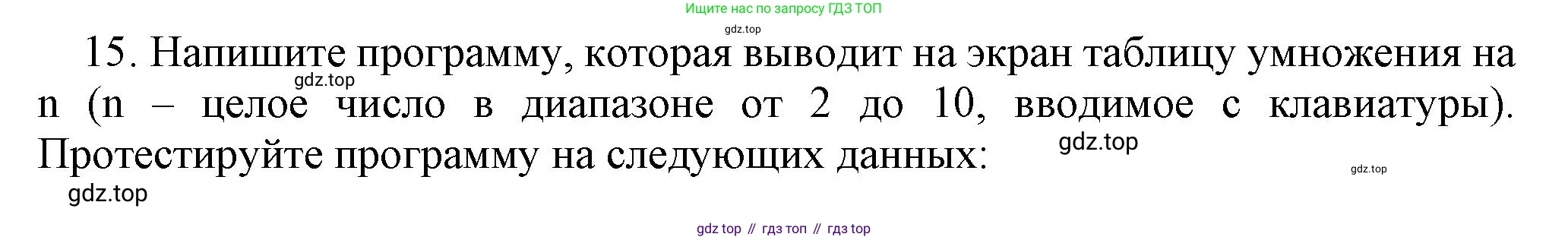 ГДЗ Информатика, 8 класс Учебник, авторы: Босова Людмила Леонидовна, Босова Анна Юрьевна, издательство Просвещение, Москва, 2023, страница 195, номер 15, Решение