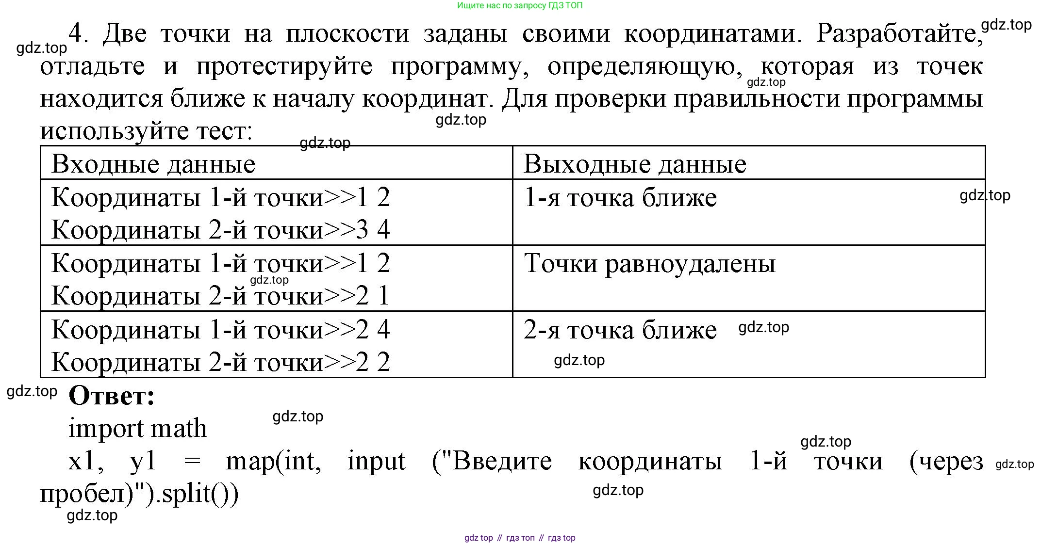ГДЗ Информатика, 8 класс Учебник, авторы: Босова Людмила Леонидовна, Босова Анна Юрьевна, издательство Просвещение, Москва, 2023, страница 239, номер 4, Решение