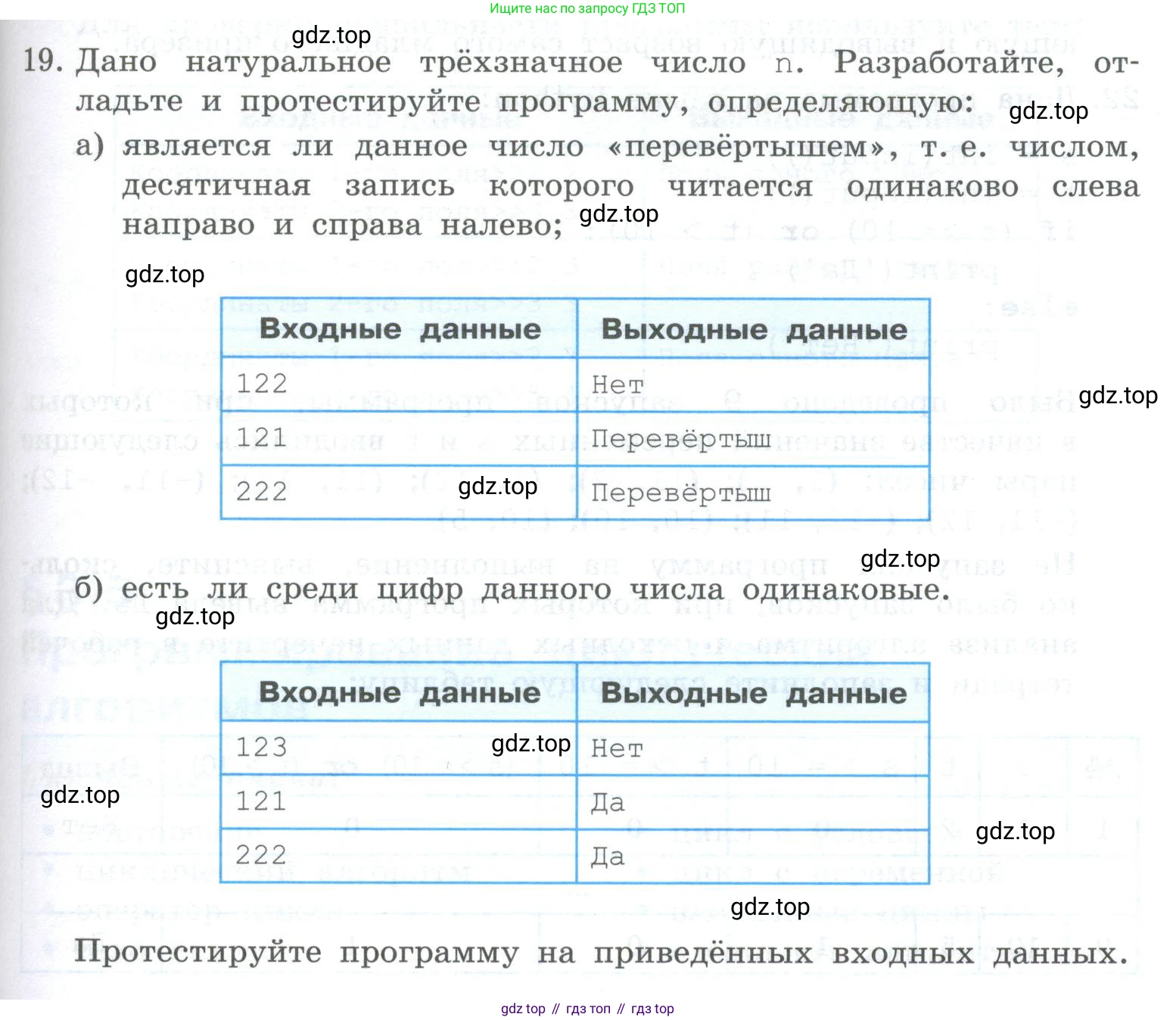 ГДЗ Информатика, 8 класс Учебник, авторы: Босова Людмила Леонидовна, Босова Анна Юрьевна, Аквилянов Никита Александрович, издательство Просвещение, Москва, 2024, страница 153, номер 19, Условие