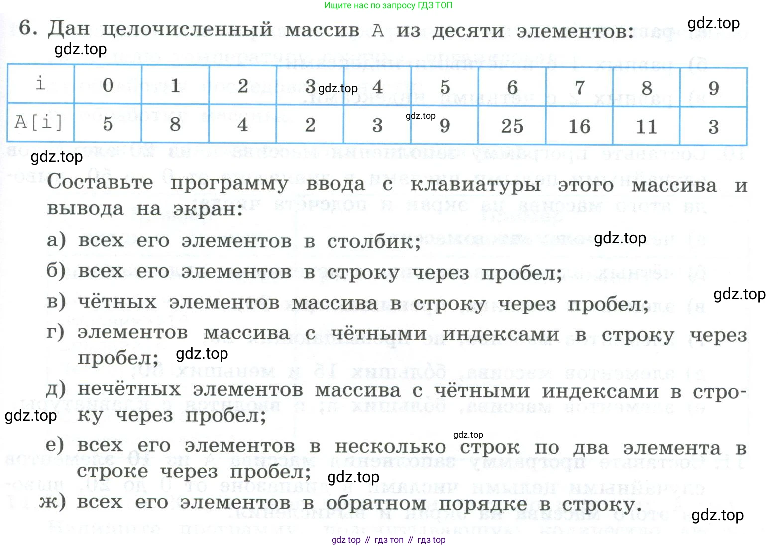 ГДЗ Информатика, 8 класс Учебник, авторы: Босова Людмила Леонидовна, Босова Анна Юрьевна, Аквилянов Никита Александрович, издательство Просвещение, Москва, 2024, страница 211, номер 6, Условие