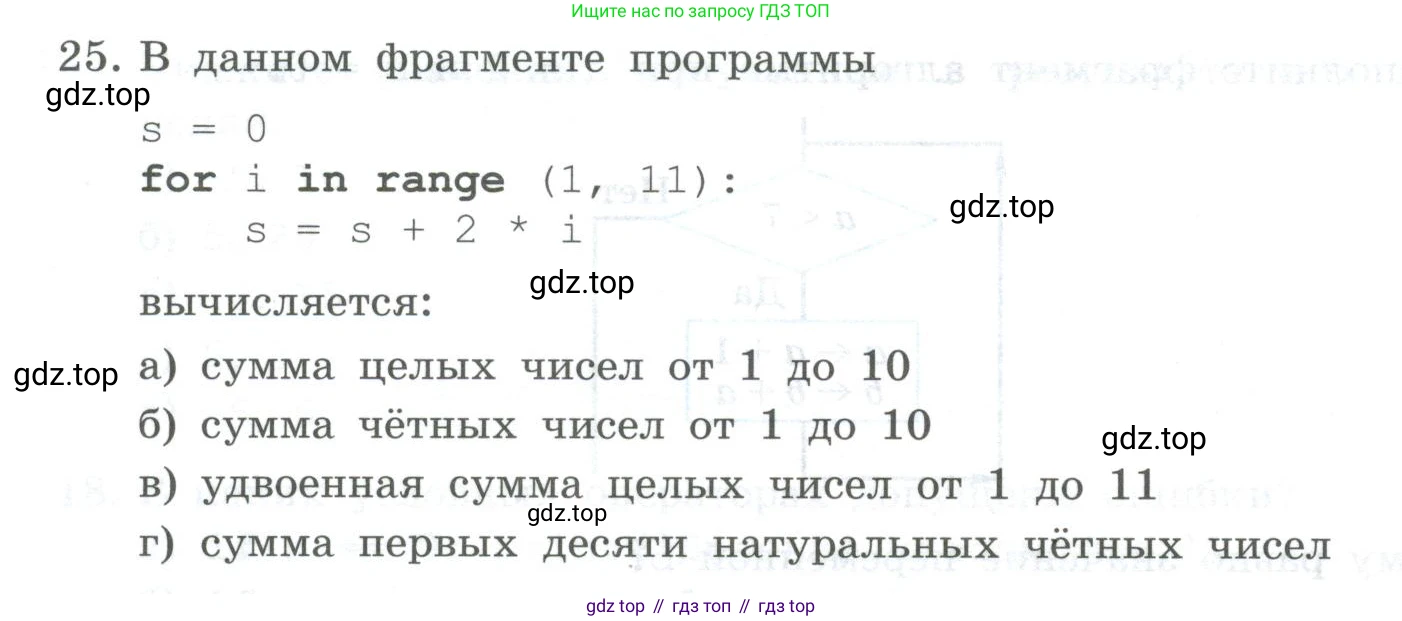 ГДЗ Информатика, 8 класс Учебник, авторы: Босова Людмила Леонидовна, Босова Анна Юрьевна, Аквилянов Никита Александрович, издательство Просвещение, Москва, 2024, страница 220, номер 25, Условие