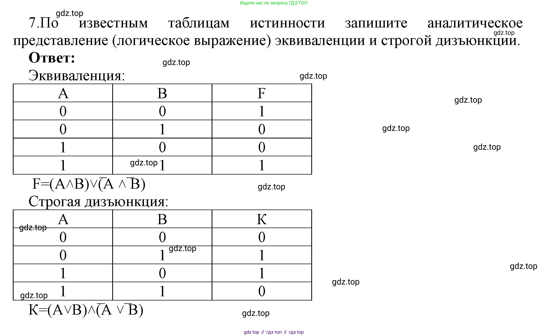 ГДЗ Информатика, 8 класс Учебник, авторы: Босова Людмила Леонидовна, Босова Анна Юрьевна, Аквилянов Никита Александрович, издательство Просвещение, Москва, 2024, страница 79, номер 7, Решение