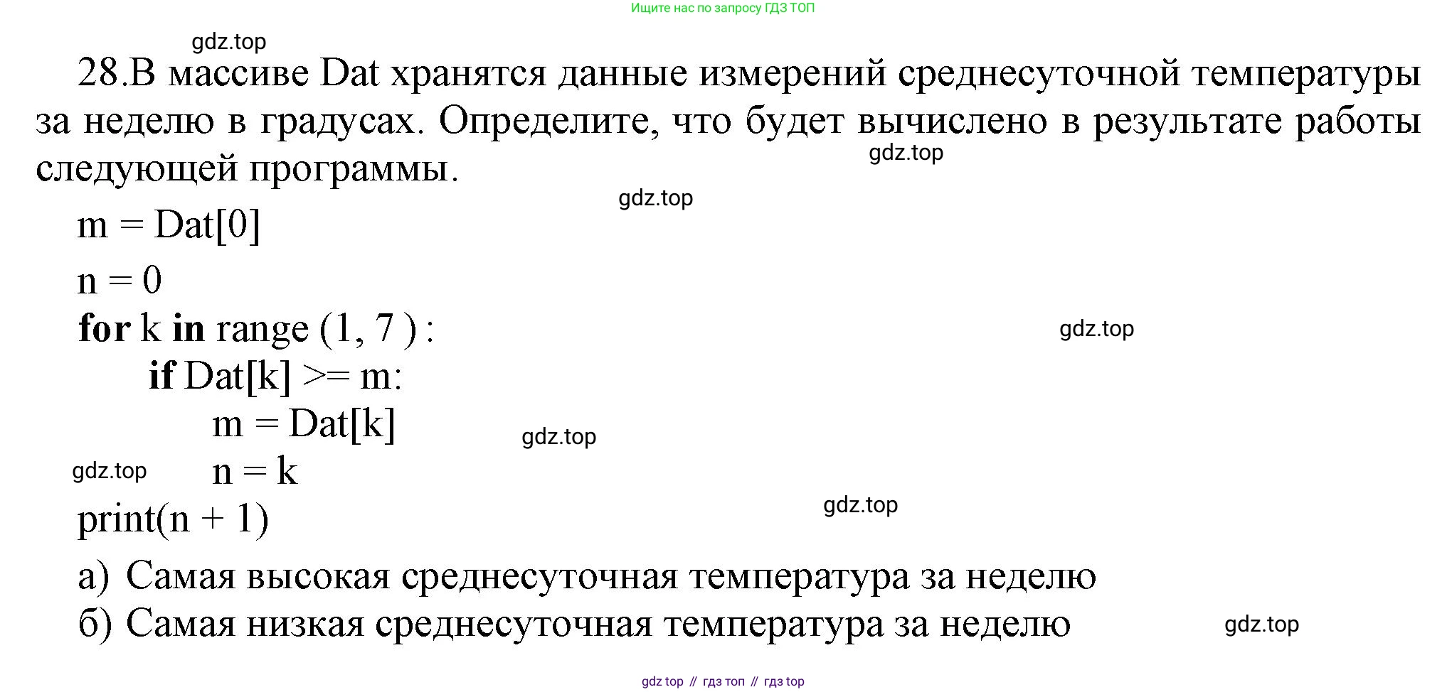 ГДЗ Информатика, 8 класс Учебник, авторы: Босова Людмила Леонидовна, Босова Анна Юрьевна, Аквилянов Никита Александрович, издательство Просвещение, Москва, 2024, страница 221, номер 28, Решение