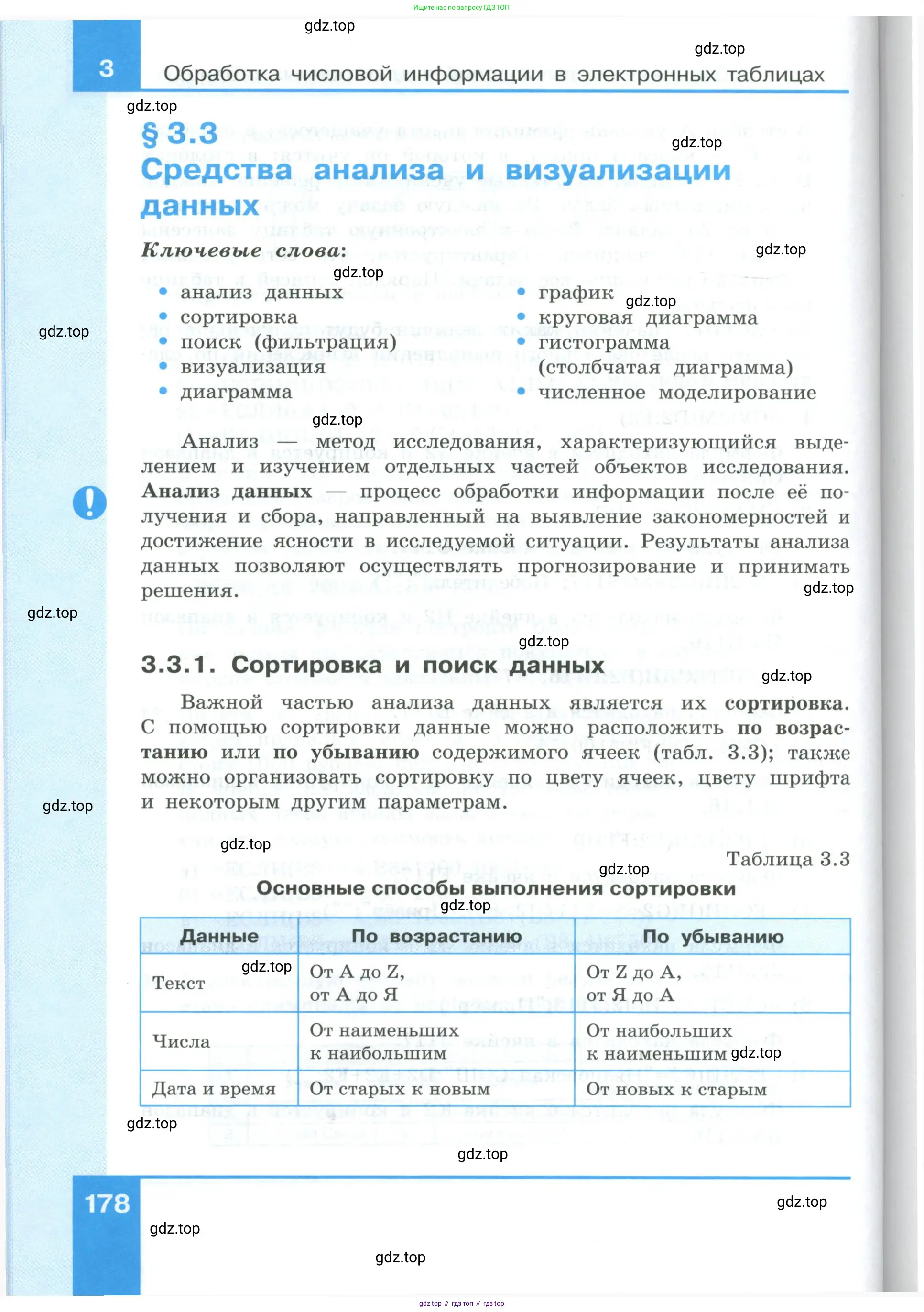 Информатика, 9 класс Учебник, авторы: Босова Людмила Леонидовна, Босова Анна Юрьевна, издательство Просвещение, Москва, 2023, страница 178