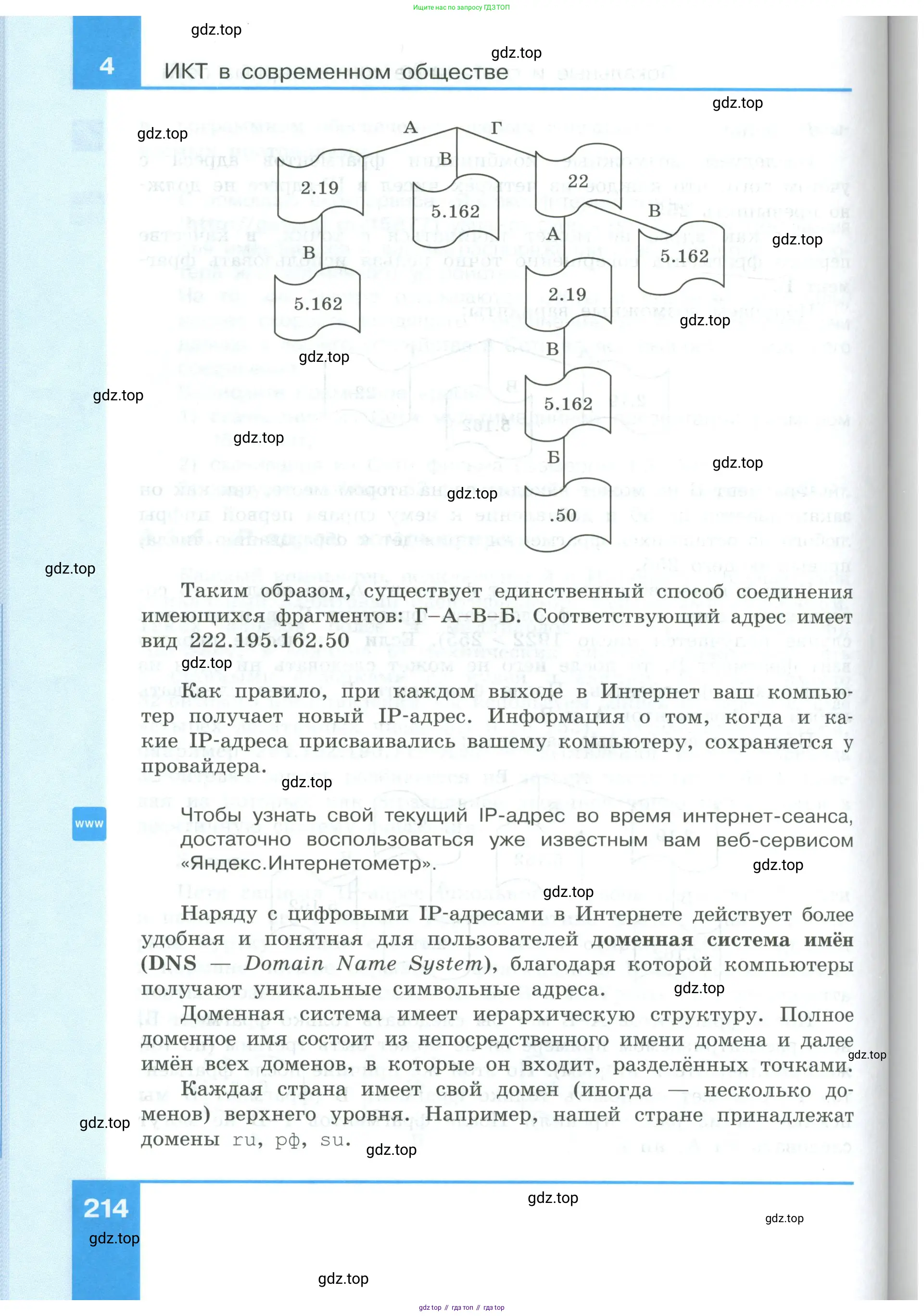 Информатика, 9 класс Учебник, авторы: Босова Людмила Леонидовна, Босова Анна Юрьевна, издательство Просвещение, Москва, 2023, страница 214