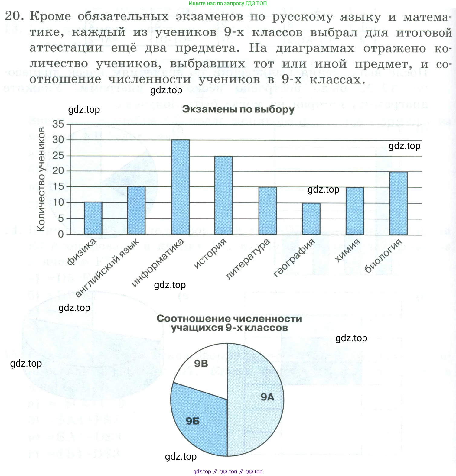 Информатика, 9 класс Учебник, авторы: Босова Людмила Леонидовна, Босова Анна Юрьевна, издательство Просвещение, Москва, 2023, страница 204, номер 20, Условие