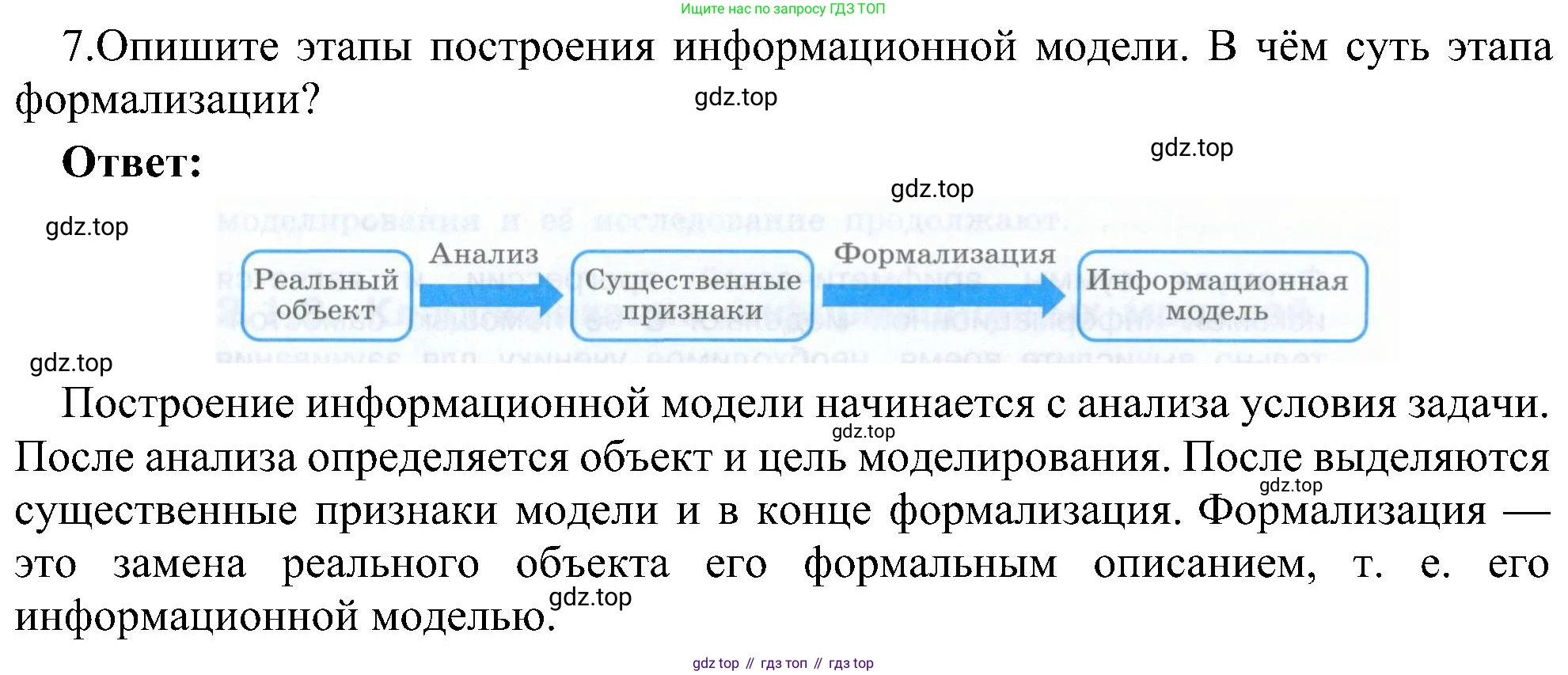 Информатика, 9 класс Учебник, авторы: Босова Людмила Леонидовна, Босова Анна Юрьевна, издательство Просвещение, Москва, 2023, страница 91, номер 7, Решение