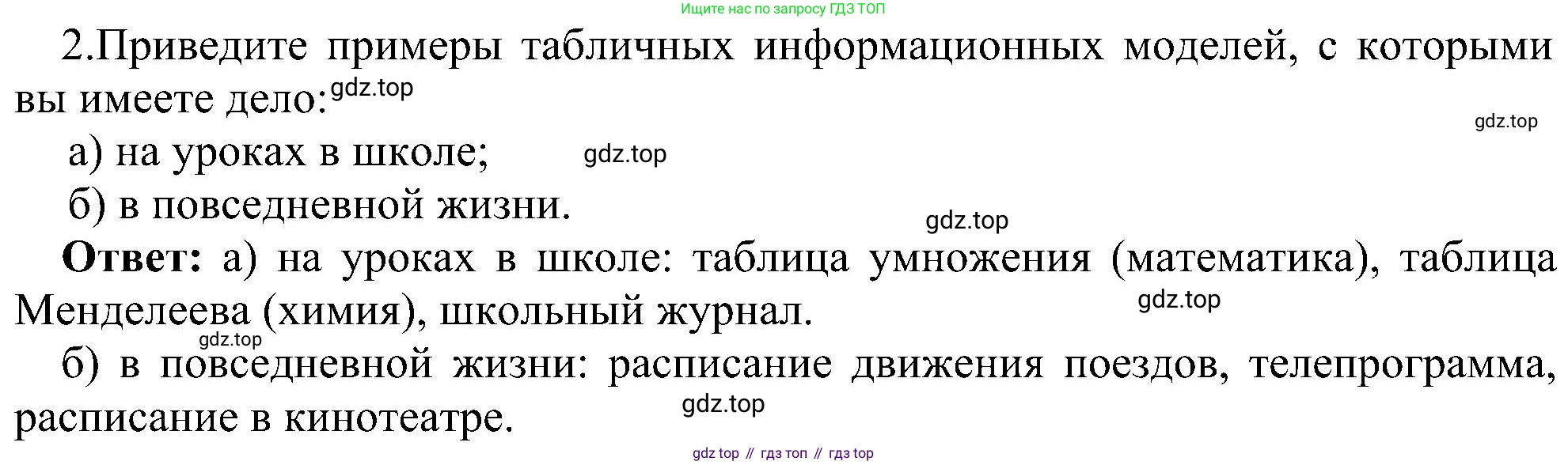Информатика, 9 класс Учебник, авторы: Босова Людмила Леонидовна, Босова Анна Юрьевна, издательство Просвещение, Москва, 2023, страница 129, номер 2, Решение