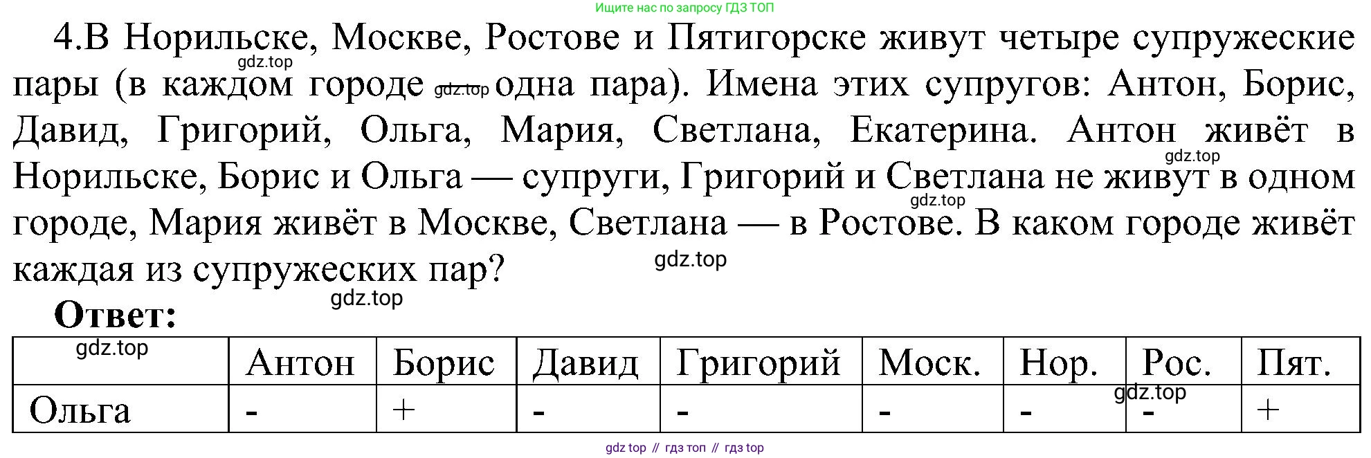 Информатика, 9 класс Учебник, авторы: Босова Людмила Леонидовна, Босова Анна Юрьевна, издательство Просвещение, Москва, 2023, страница 129, номер 4, Решение