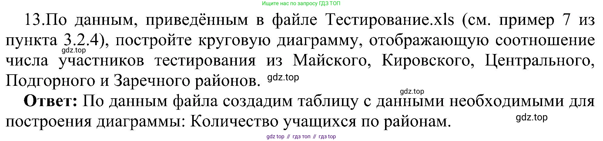 Информатика, 9 класс Учебник, авторы: Босова Людмила Леонидовна, Босова Анна Юрьевна, издательство Просвещение, Москва, 2023, страница 199, номер 13, Решение
