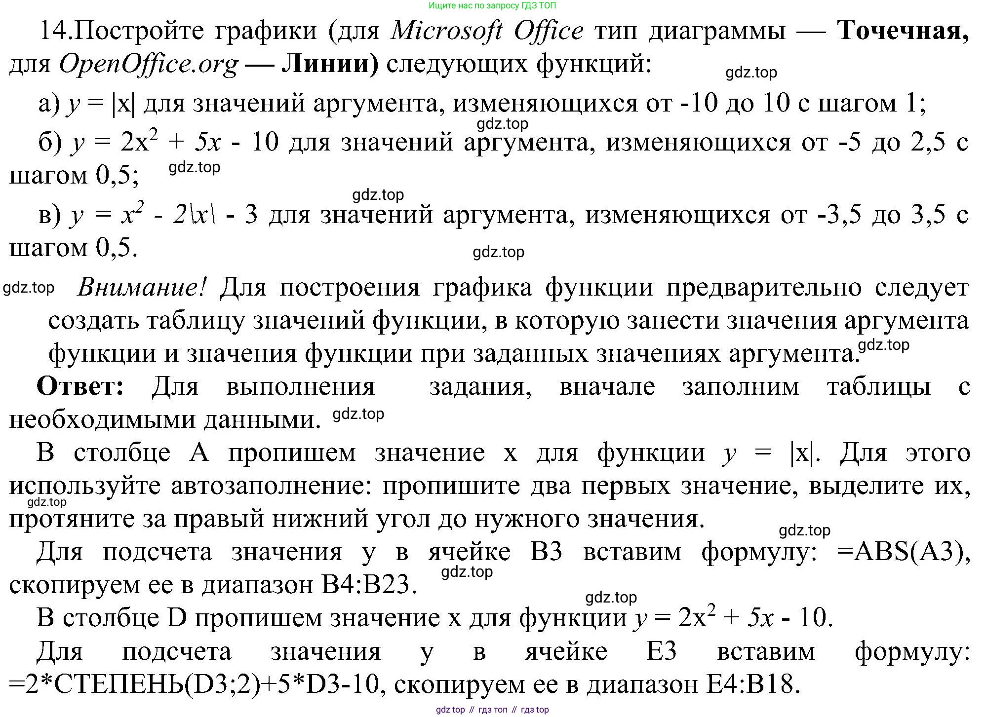ГДЗ Информатика, 9 класс Учебник, авторы: Босова Людмила Леонидовна, Босова Анна Юрьевна, издательство Просвещение, Москва, 2023, страница 199, номер 14, Решение