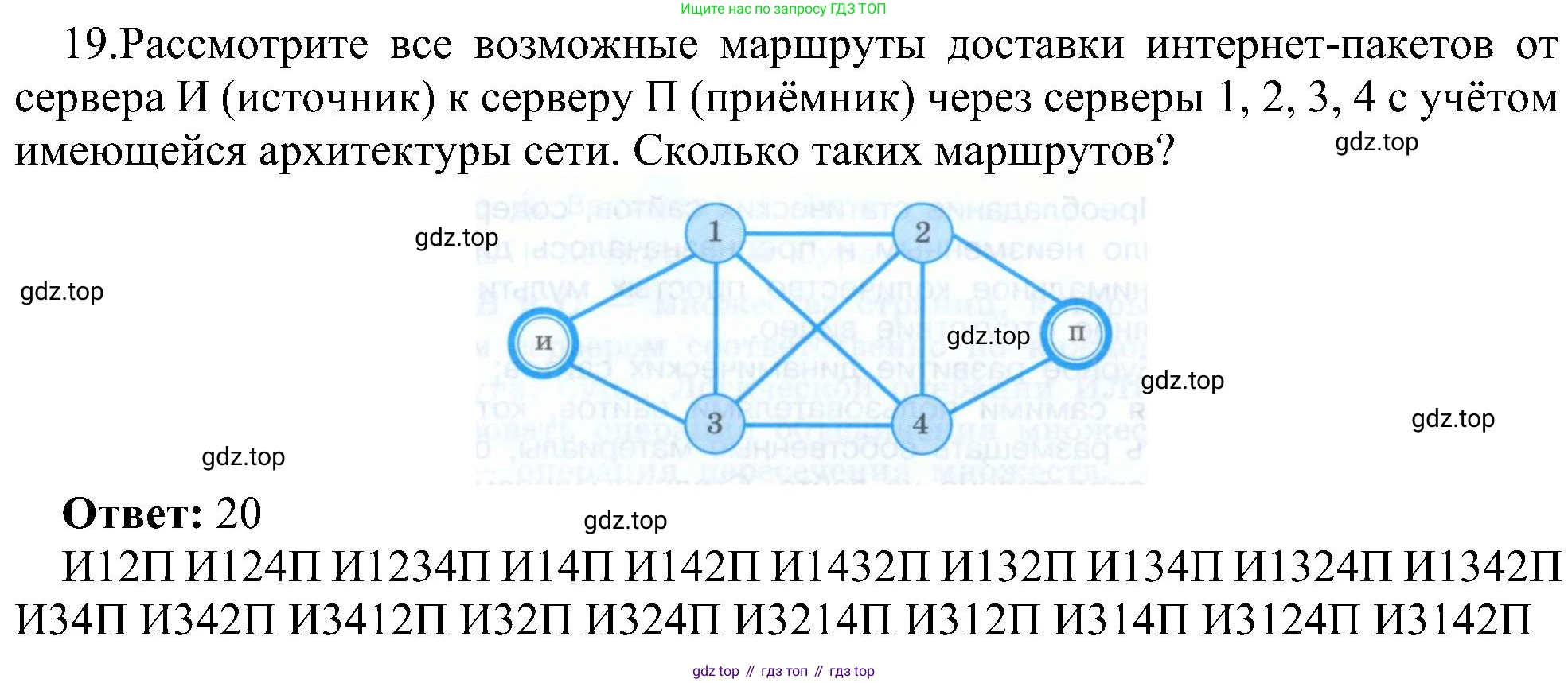 Информатика, 9 класс Учебник, авторы: Босова Людмила Леонидовна, Босова Анна Юрьевна, издательство Просвещение, Москва, 2023, страница 219, номер 19, Решение
