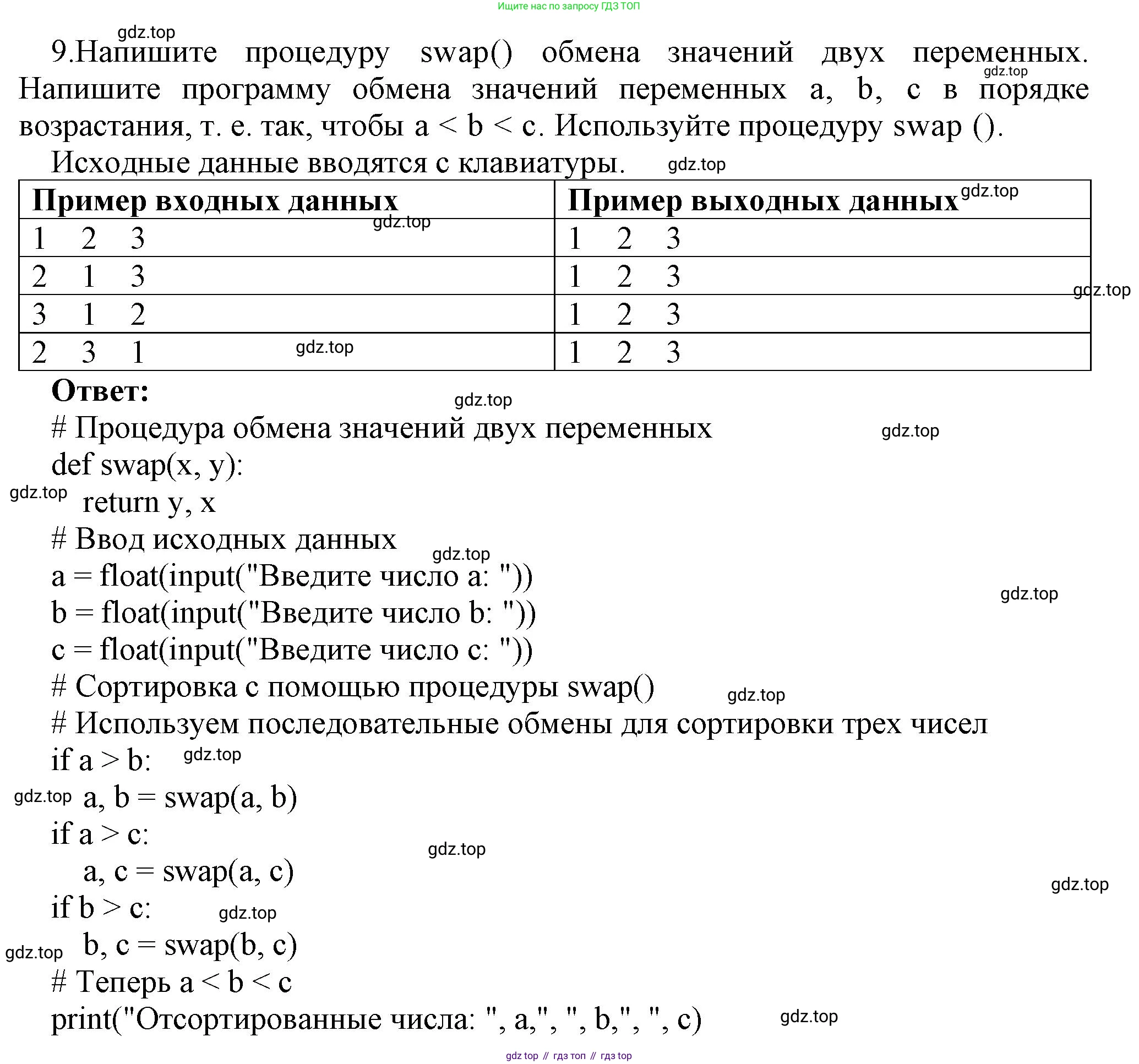 ГДЗ Информатика, 9 класс Учебник, авторы: Босова Людмила Леонидовна, Босова Анна Юрьевна, Аквилянов Никита Александрович, издательство Просвещение, Москва, 2024, страница 23, номер 9, Решение