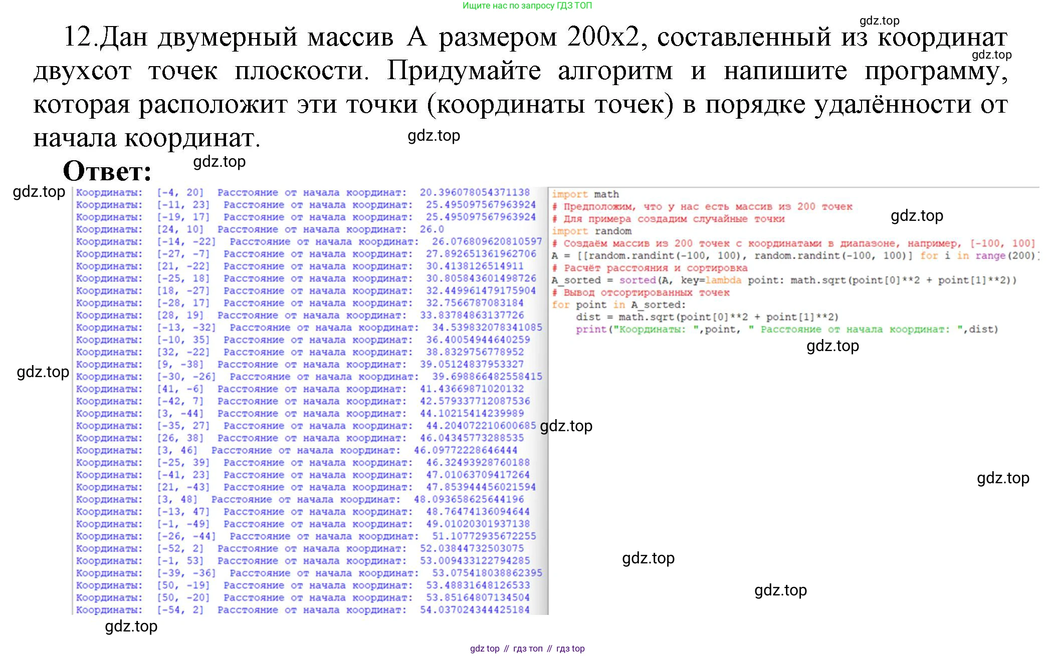 ГДЗ Информатика, 9 класс Учебник, авторы: Босова Людмила Леонидовна, Босова Анна Юрьевна, Аквилянов Никита Александрович, издательство Просвещение, Москва, 2024, страница 51, номер 12, Решение