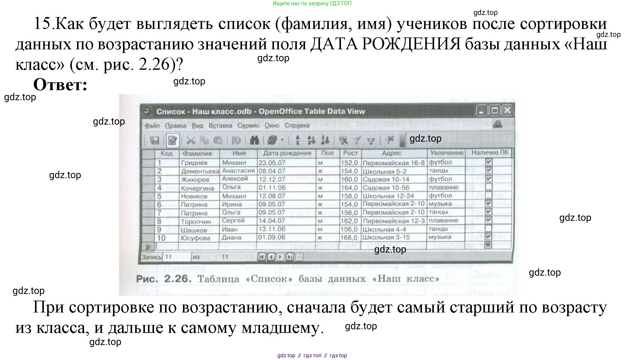 ГДЗ Информатика, 9 класс Учебник, авторы: Босова Людмила Леонидовна, Босова Анна Юрьевна, Аквилянов Никита Александрович, издательство Просвещение, Москва, 2024, страница 134, номер 15, Решение