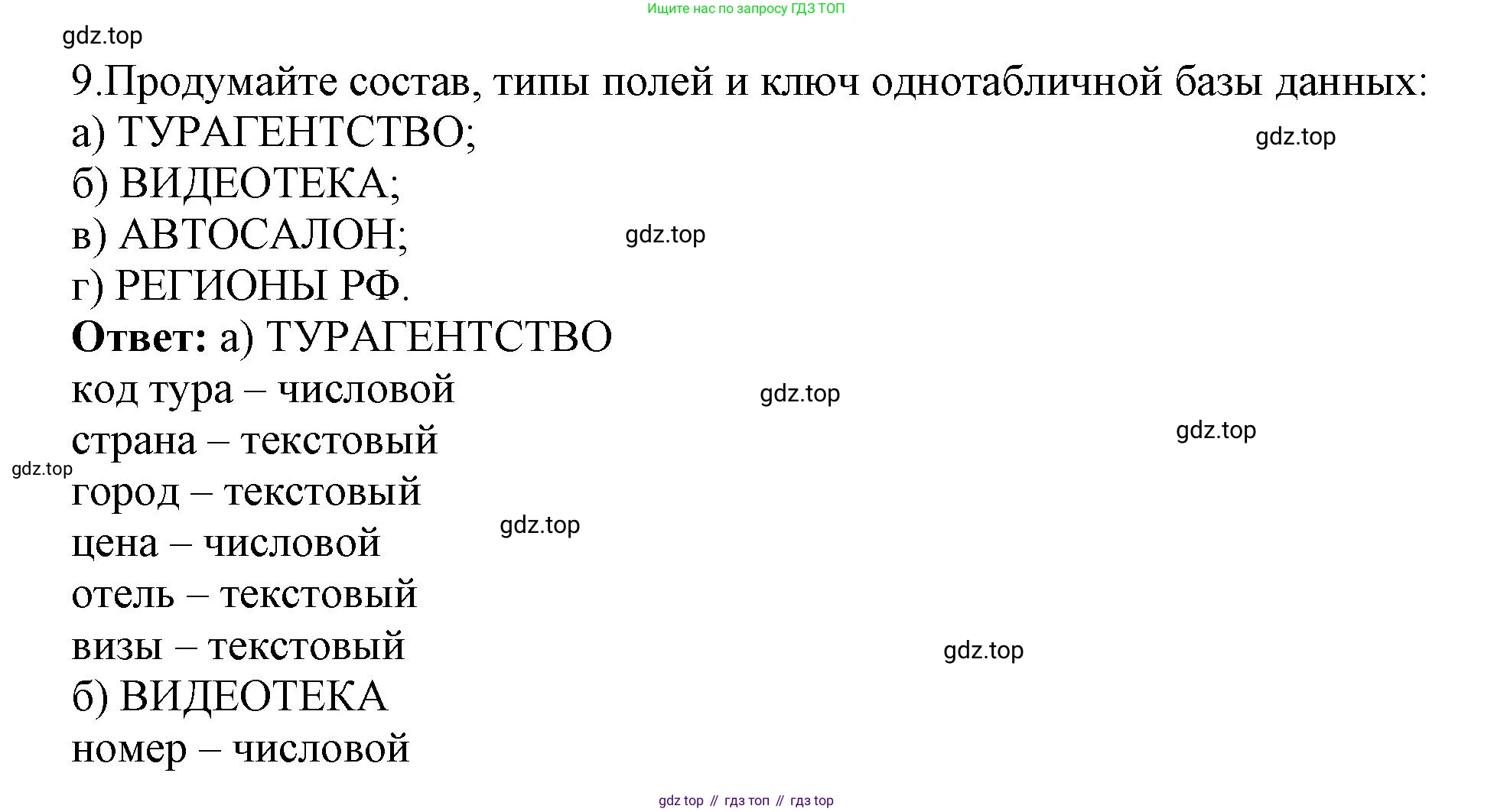 ГДЗ Информатика, 9 класс Учебник, авторы: Босова Людмила Леонидовна, Босова Анна Юрьевна, Аквилянов Никита Александрович, издательство Просвещение, Москва, 2024, страница 133, номер 9, Решение