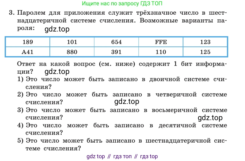 Информатика, 10 класс Учебник, авторы: Босова Людмила Леонидовна, Босова Анна Юрьевна, издательство Просвещение, Москва, 2021, страница 28, номер 3, Условие
