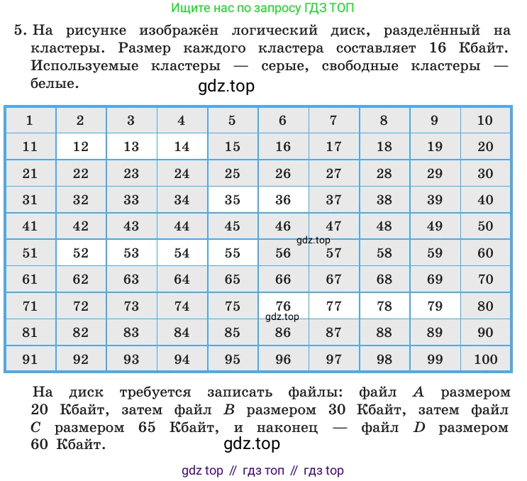 Информатика, 10 класс Учебник, авторы: Босова Людмила Леонидовна, Босова Анна Юрьевна, издательство Просвещение, Москва, 2021, страница 97, номер 5, Условие