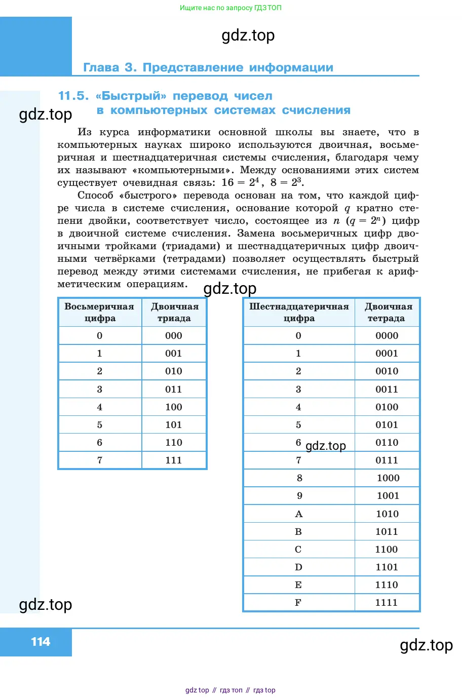 Информатика, 10 класс Учебник, авторы: Босова Людмила Леонидовна, Босова Анна Юрьевна, издательство Просвещение, Москва, 2021, страница 114