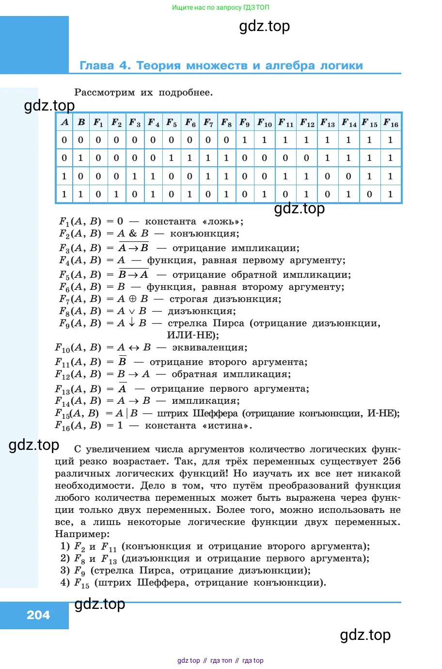 Информатика, 10 класс Учебник, авторы: Босова Людмила Леонидовна, Босова Анна Юрьевна, издательство Просвещение, Москва, 2021, страница 204