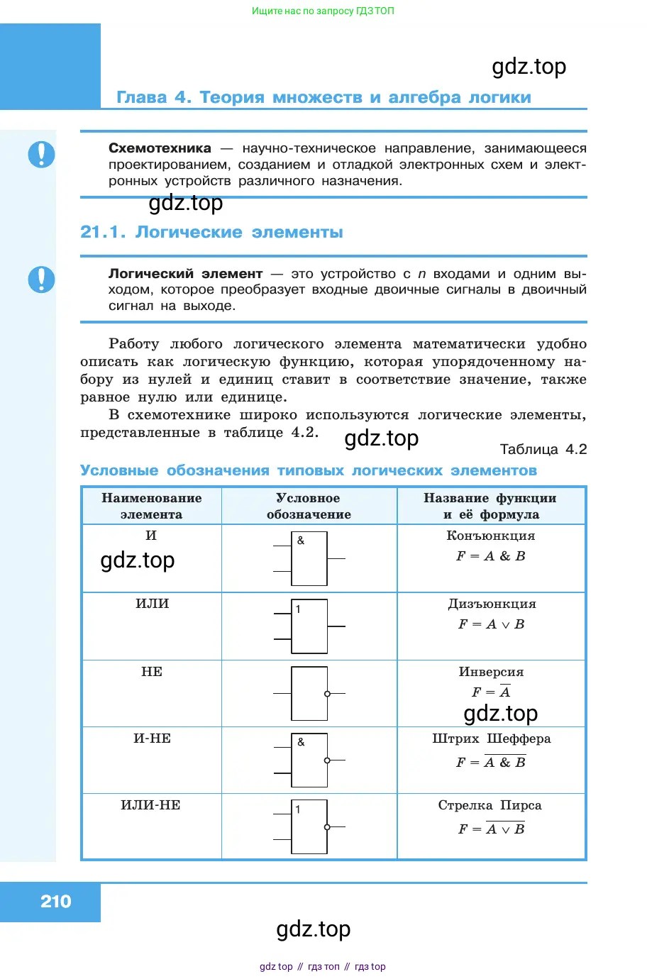 Информатика, 10 класс Учебник, авторы: Босова Людмила Леонидовна, Босова Анна Юрьевна, издательство Просвещение, Москва, 2021, страница 210