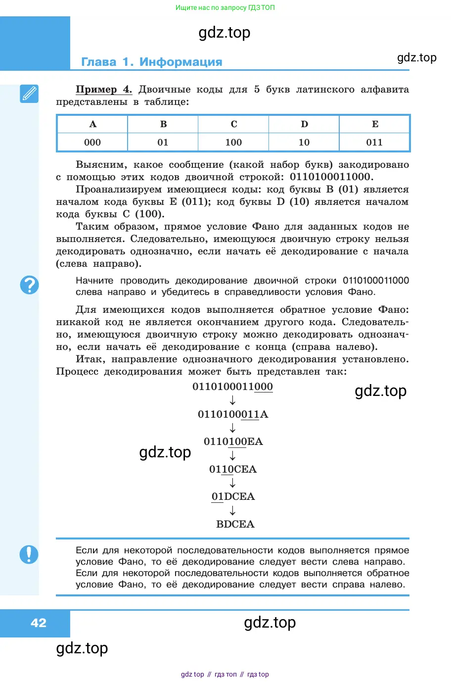Информатика, 10 класс Учебник, авторы: Босова Людмила Леонидовна, Босова Анна Юрьевна, издательство Просвещение, Москва, 2021, страница 42