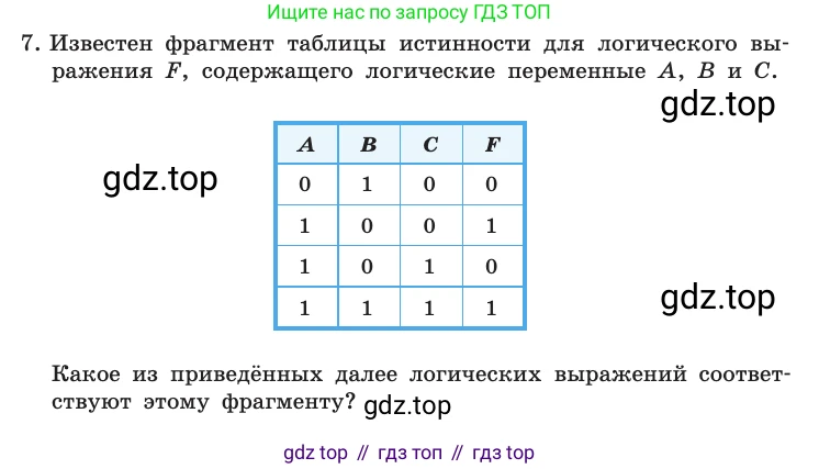 Информатика, 10 класс Учебник, авторы: Босова Людмила Леонидовна, Босова Анна Юрьевна, издательство Просвещение, Москва, 2021, страница 196, номер 7, Условие