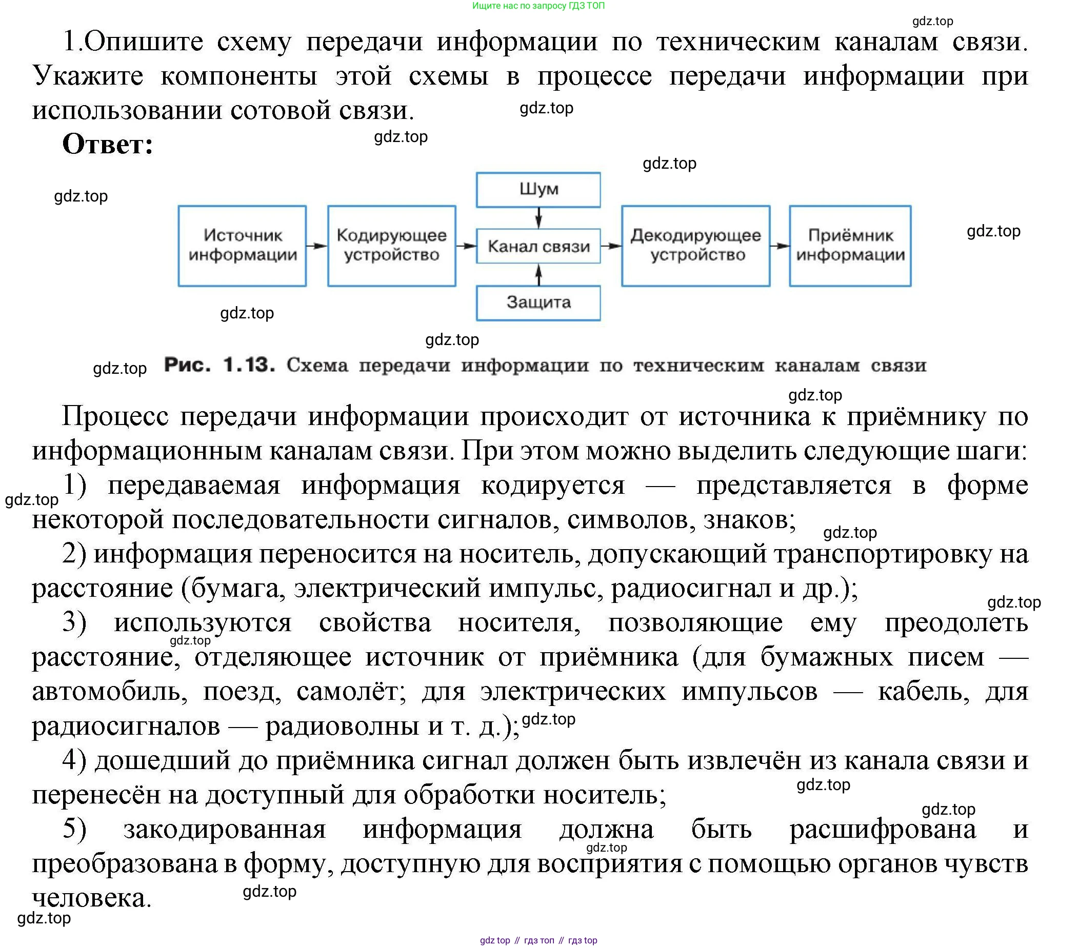 Информатика, 10 класс Учебник, авторы: Босова Людмила Леонидовна, Босова Анна Юрьевна, издательство Просвещение, Москва, 2021, страница 59, номер 1, Решение