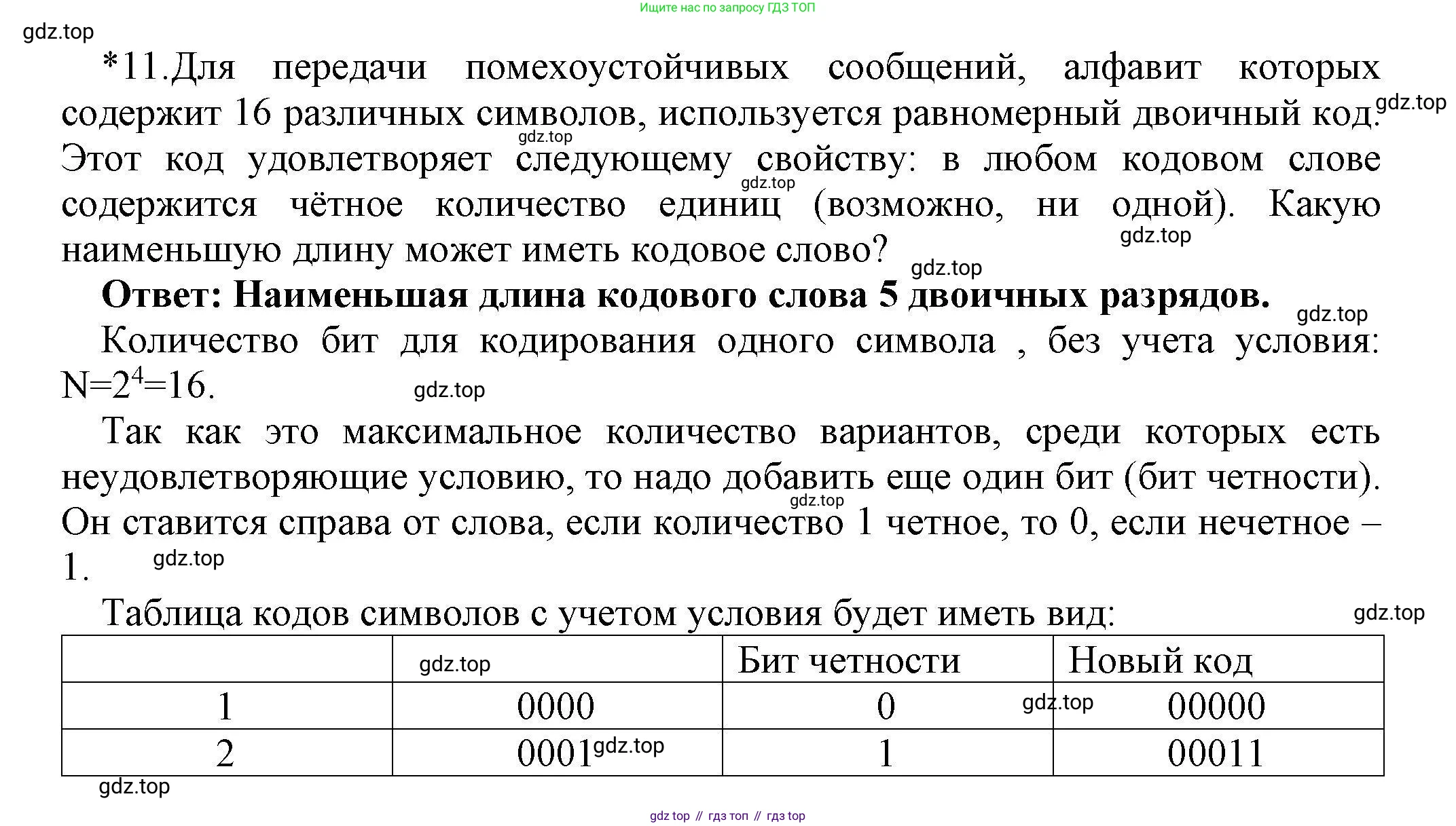 Информатика, 10 класс Учебник, авторы: Босова Людмила Леонидовна, Босова Анна Юрьевна, издательство Просвещение, Москва, 2021, страница 61, номер 11, Решение