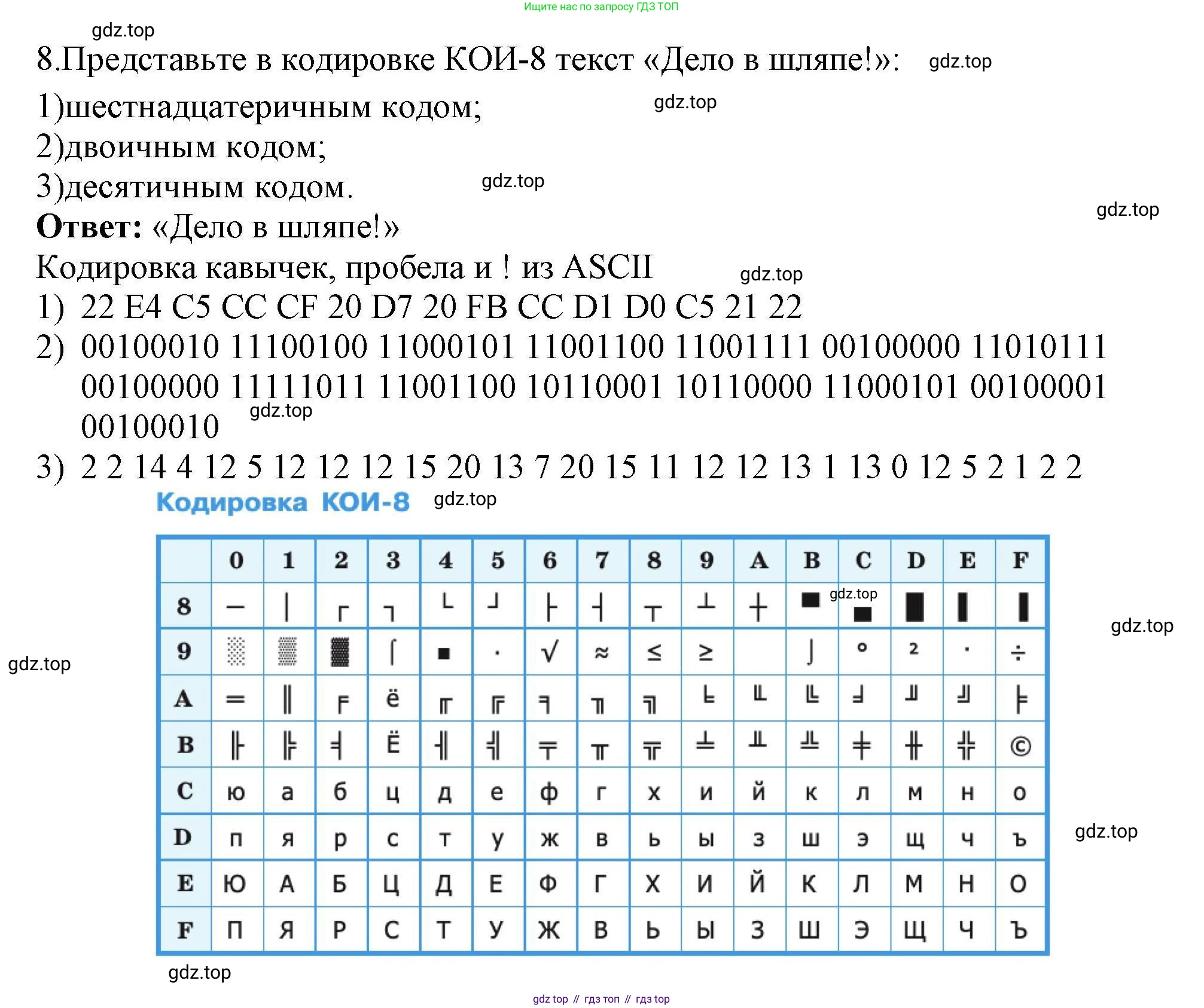 Информатика, 10 класс Учебник, авторы: Босова Людмила Леонидовна, Босова Анна Юрьевна, издательство Просвещение, Москва, 2021, страница 144, номер 8, Решение