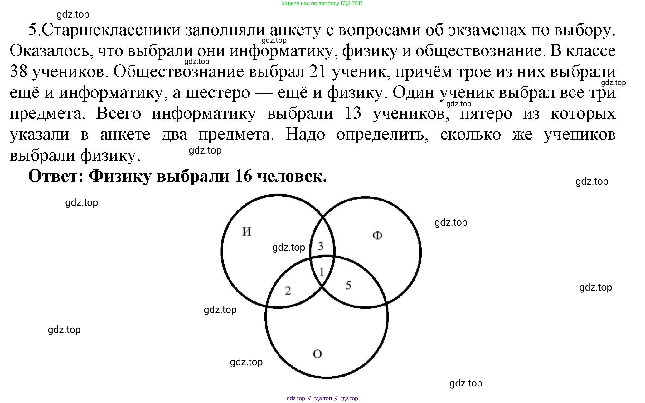 Информатика, 10 класс Учебник, авторы: Босова Людмила Леонидовна, Босова Анна Юрьевна, издательство Просвещение, Москва, 2021, страница 173, номер 5, Решение