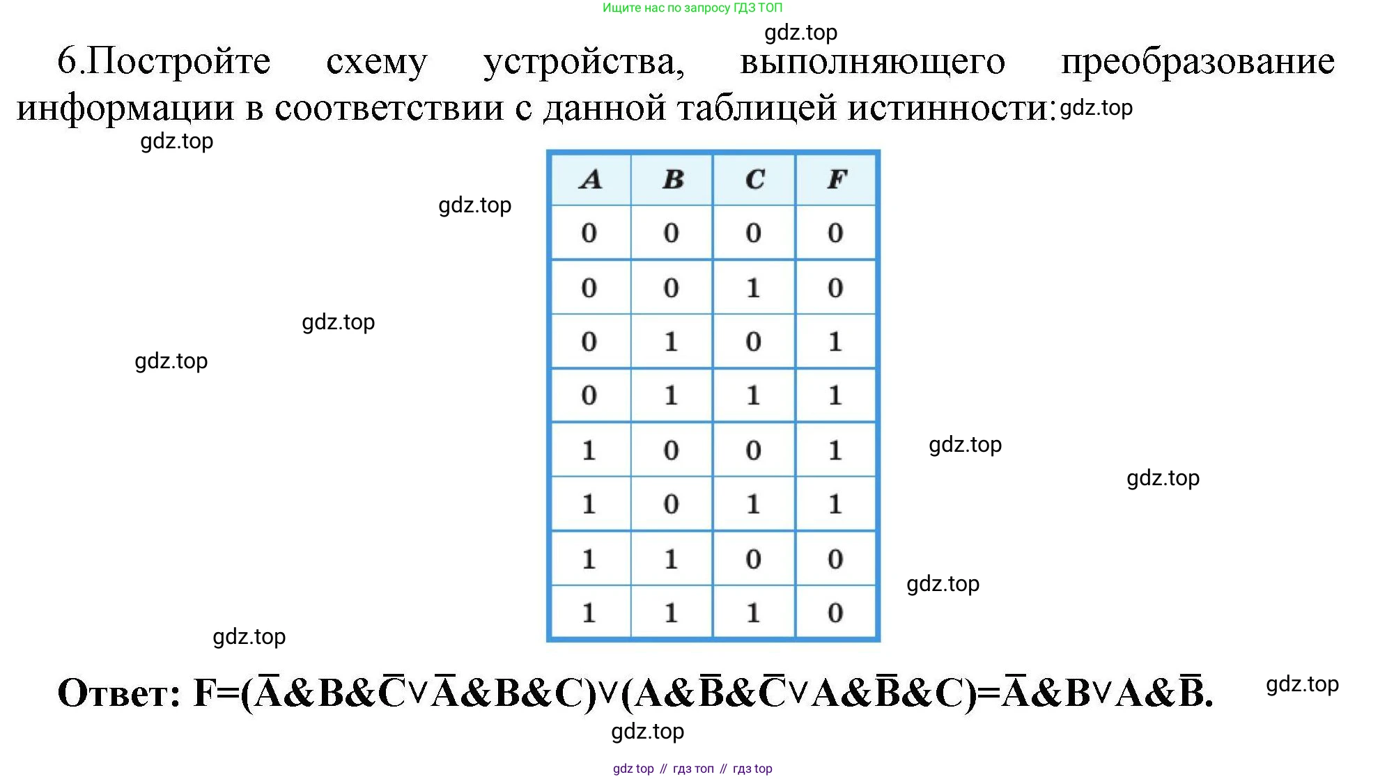 Информатика, 10 класс Учебник, авторы: Босова Людмила Леонидовна, Босова Анна Юрьевна, издательство Просвещение, Москва, 2021, страница 217, номер 6, Решение