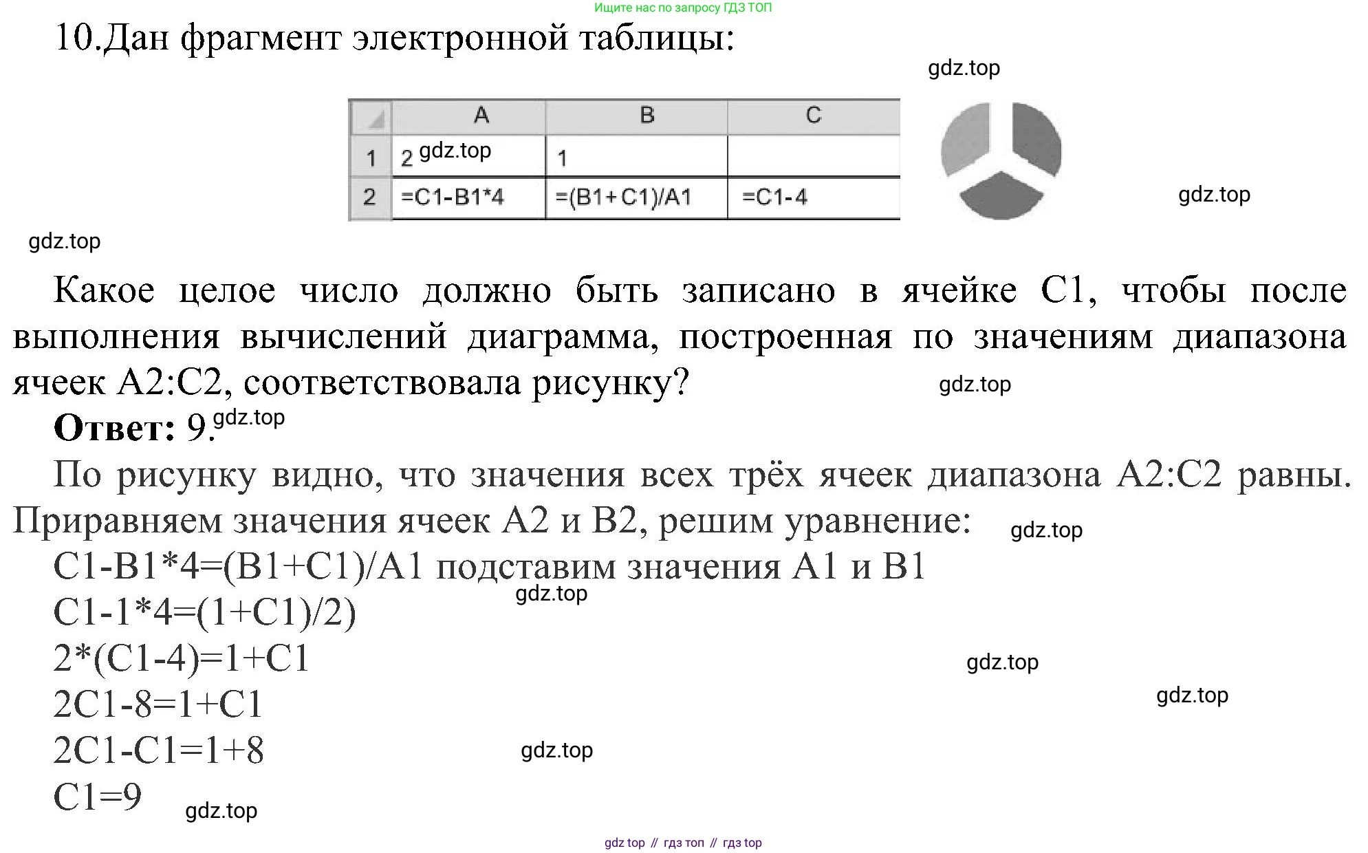 ГДЗ Информатика, 11 класс Учебник, авторы: Босова Людмила Леонидовна, Босова Анна Юрьевна, издательство Просвещение, Москва, 2020, страница 61, номер 10, Решение
