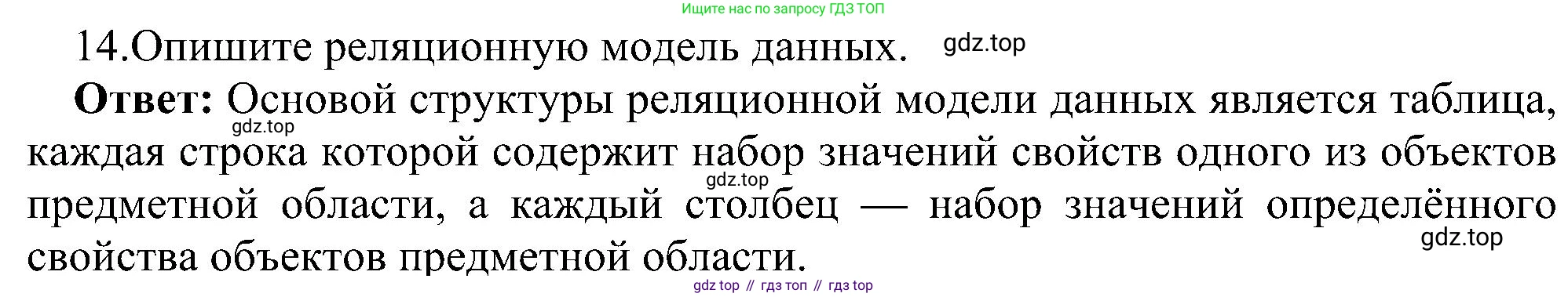 ГДЗ Информатика, 11 класс Учебник, авторы: Босова Людмила Леонидовна, Босова Анна Юрьевна, издательство Просвещение, Москва, 2020, страница 175, номер 14, Решение