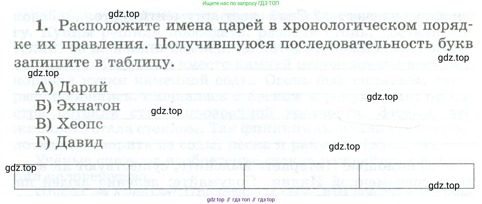 ГДЗ Всеобщая история, 5 класс рабочая тетрадь, автор: Годер Георгий Израилевич, издательство Просвещение, Москва, 2023, Часть 1, страница 84, номер 1, Условие