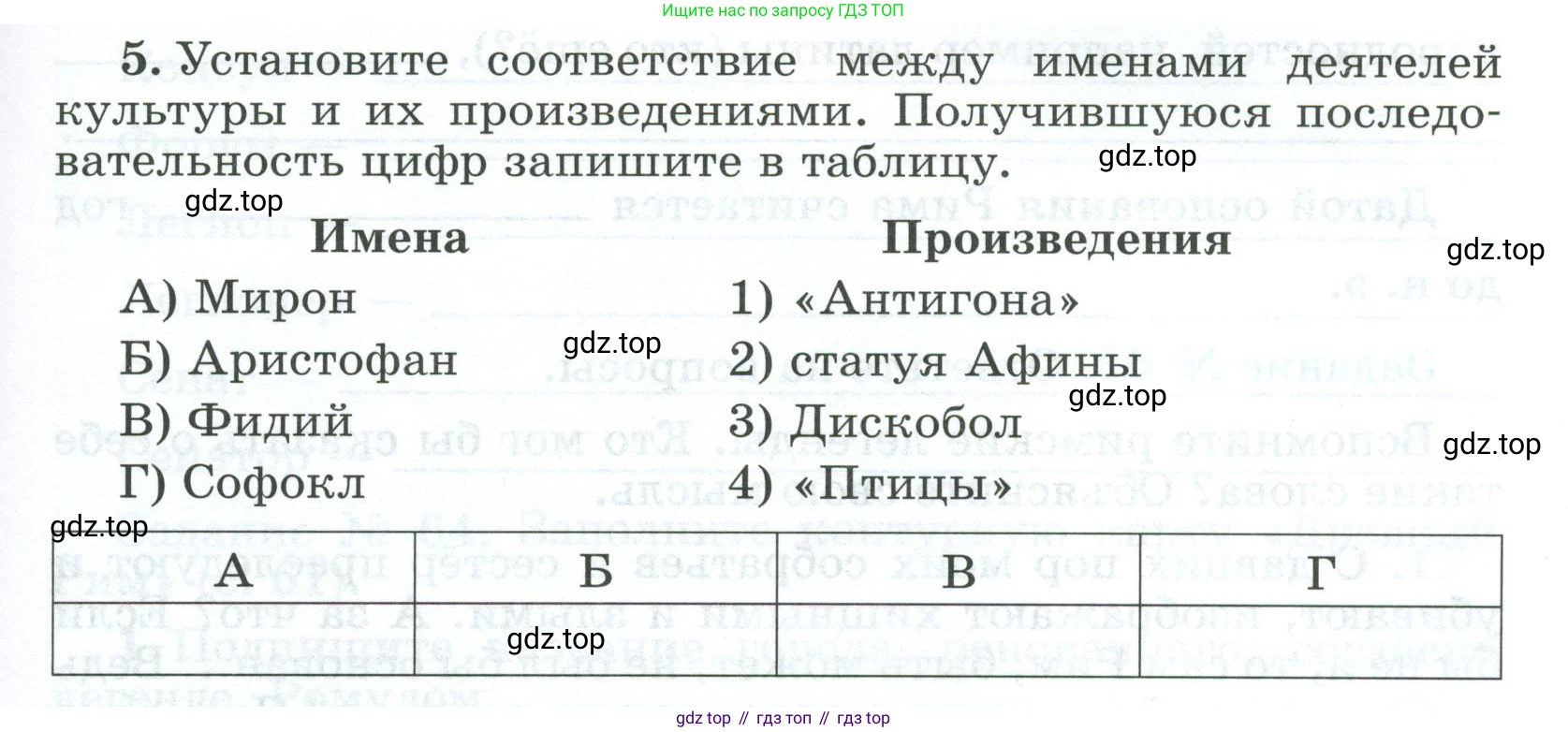 ГДЗ Всеобщая история, 5 класс рабочая тетрадь, автор: Годер Георгий Израилевич, издательство Просвещение, Москва, 2023, Часть 2, страница 57, номер 5, Условие