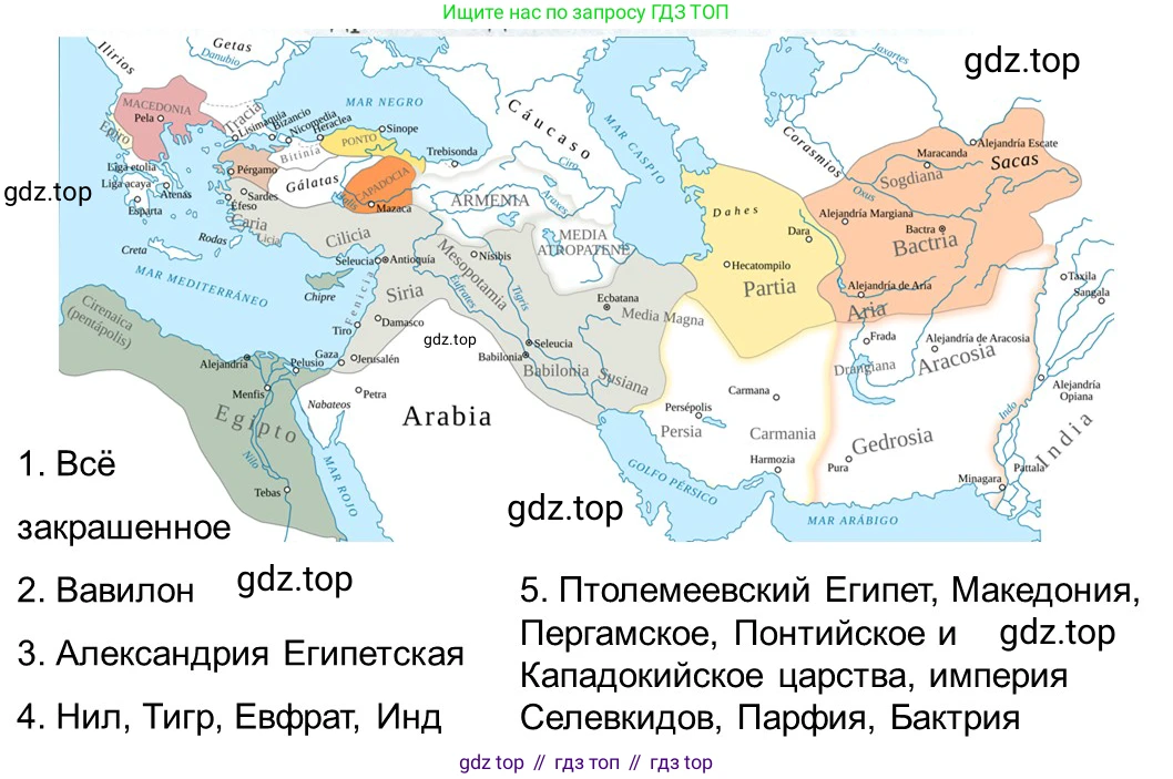 ГДЗ Всеобщая история, 5 класс рабочая тетрадь, автор: Годер Георгий Израилевич, издательство Просвещение, Москва, 2023, Часть 2, страница 48, номер 59, Решение