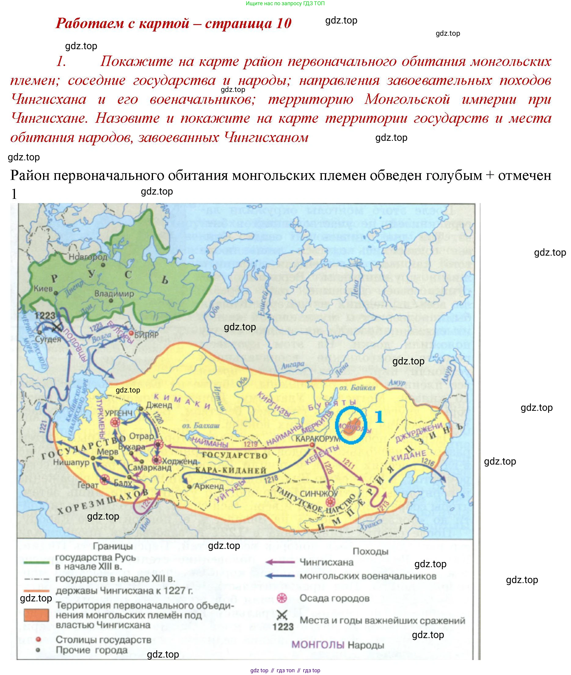История России, 6 класс Учебник, авторы: Арсентьев Николай Михайлович, Данилов Александр Анатольевич, Стефанович Пётр Сергеевич, Токарева Александра Яковлевна, Торкунов Анатолий Васильевич, Дмитриев Андрей Петрович, издательство Просвещение, Москва, 2023, белого цвета, Часть 2, страница 10, номер 1, Решение 1