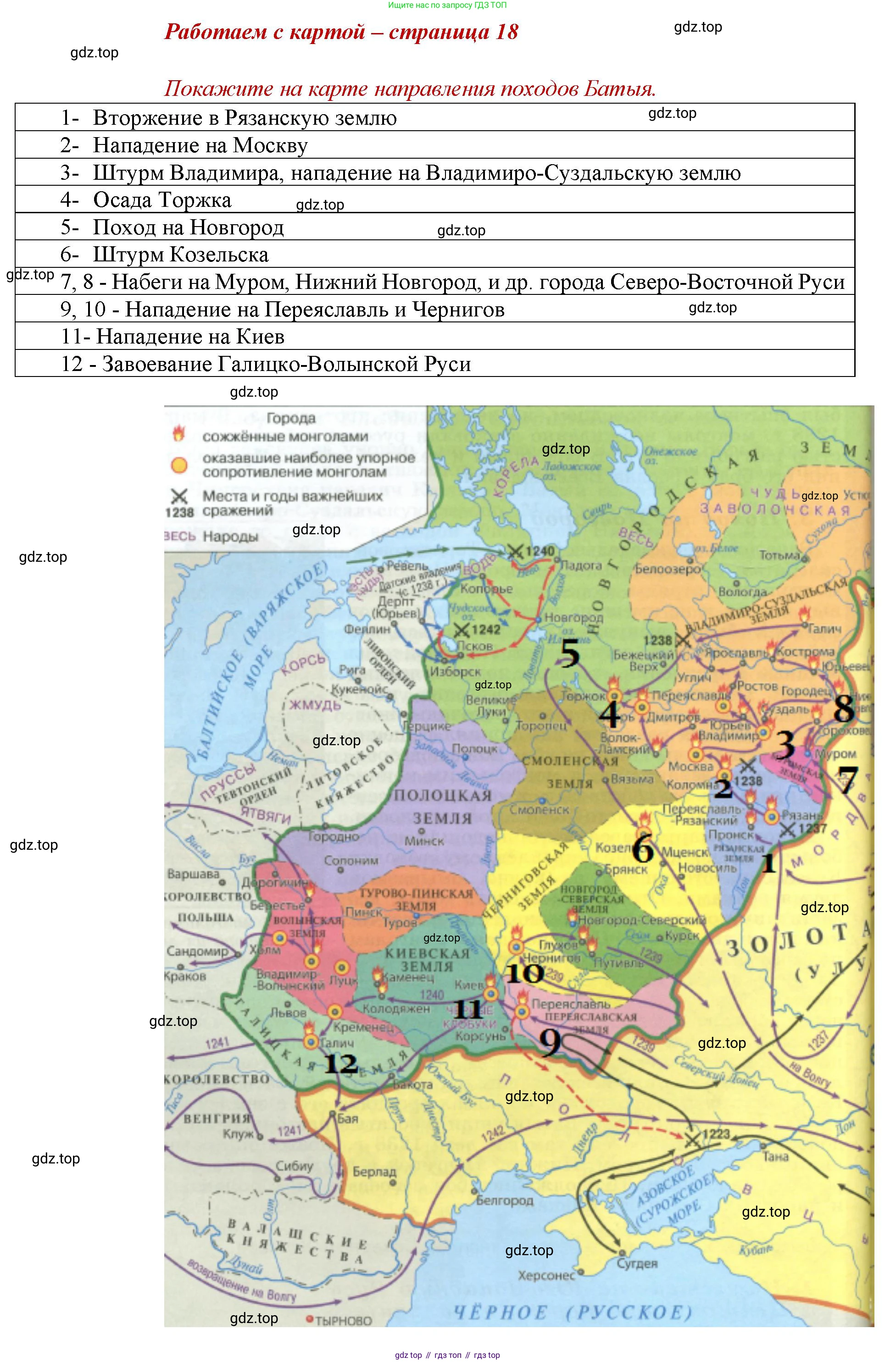 История России, 6 класс Учебник, авторы: Арсентьев Николай Михайлович, Данилов Александр Анатольевич, Стефанович Пётр Сергеевич, Токарева Александра Яковлевна, Торкунов Анатолий Васильевич, Дмитриев Андрей Петрович, издательство Просвещение, Москва, 2023, белого цвета, Часть 2, страница 18, номер 1, Решение 1