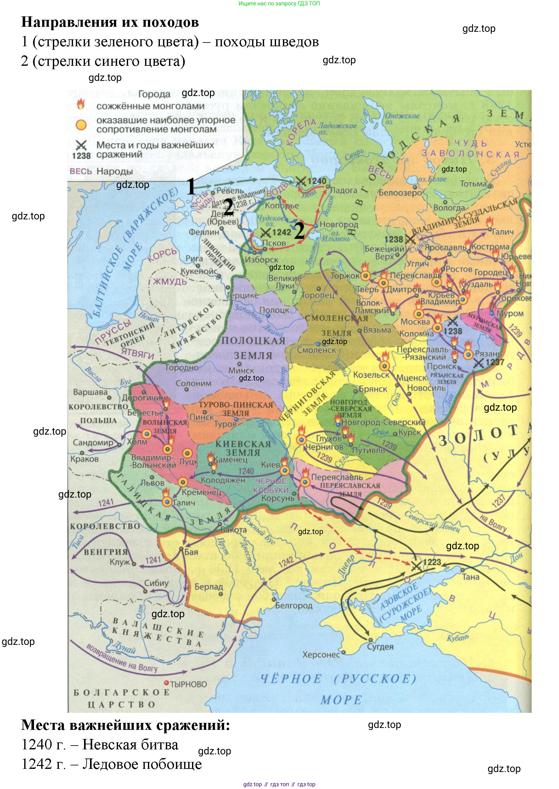 История России, 6 класс Учебник, авторы: Арсентьев Николай Михайлович, Данилов Александр Анатольевич, Стефанович Пётр Сергеевич, Токарева Александра Яковлевна, Торкунов Анатолий Васильевич, Дмитриев Андрей Петрович, издательство Просвещение, Москва, 2023, белого цвета, Часть 2, страница 26, номер 3, Решение 1 (продолжение 2)