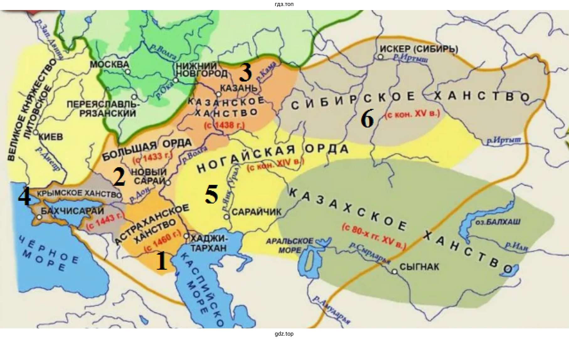 Распад Золотой Орды на государства