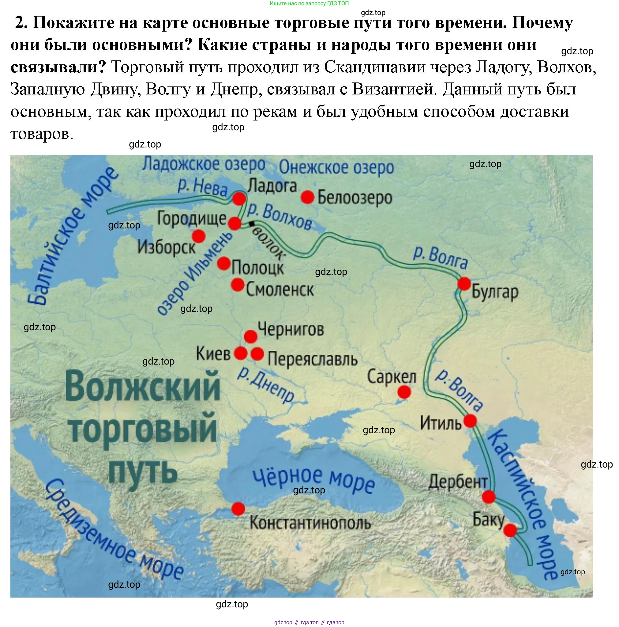 История России, 6 класс Учебник, авторы: Арсентьев Николай Михайлович, Данилов Александр Анатольевич, Стефанович Пётр Сергеевич, Токарева Александра Яковлевна, Торкунов Анатолий Васильевич, Дмитриев Андрей Петрович, издательство Просвещение, Москва, 2023, белого цвета, Часть 1, страница 39, номер 2, Решение 2