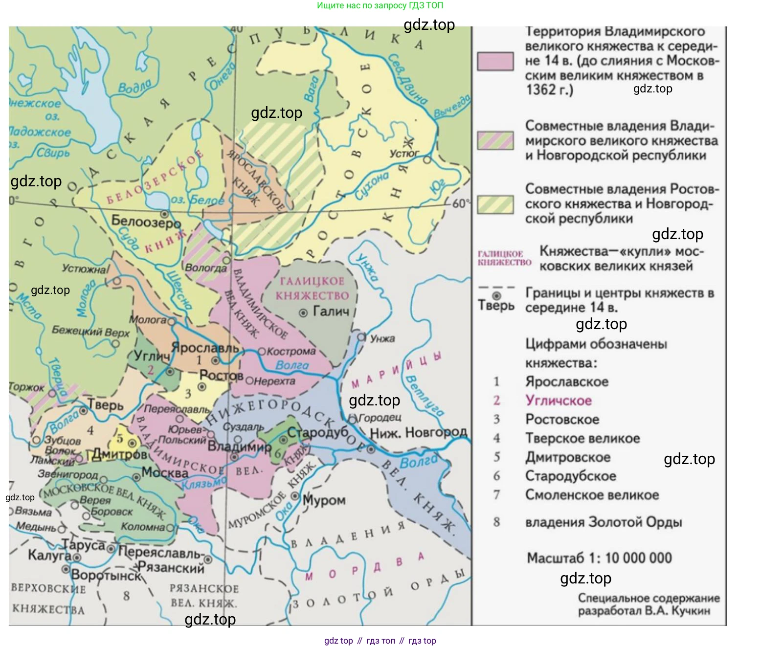 История России, 6 класс Учебник, авторы: Арсентьев Николай Михайлович, Данилов Александр Анатольевич, Стефанович Пётр Сергеевич, Токарева Александра Яковлевна, Торкунов Анатолий Васильевич, Дмитриев Андрей Петрович, издательство Просвещение, Москва, 2023, белого цвета, Часть 1, страница 115, номер 1, Решение 2 (продолжение 2)