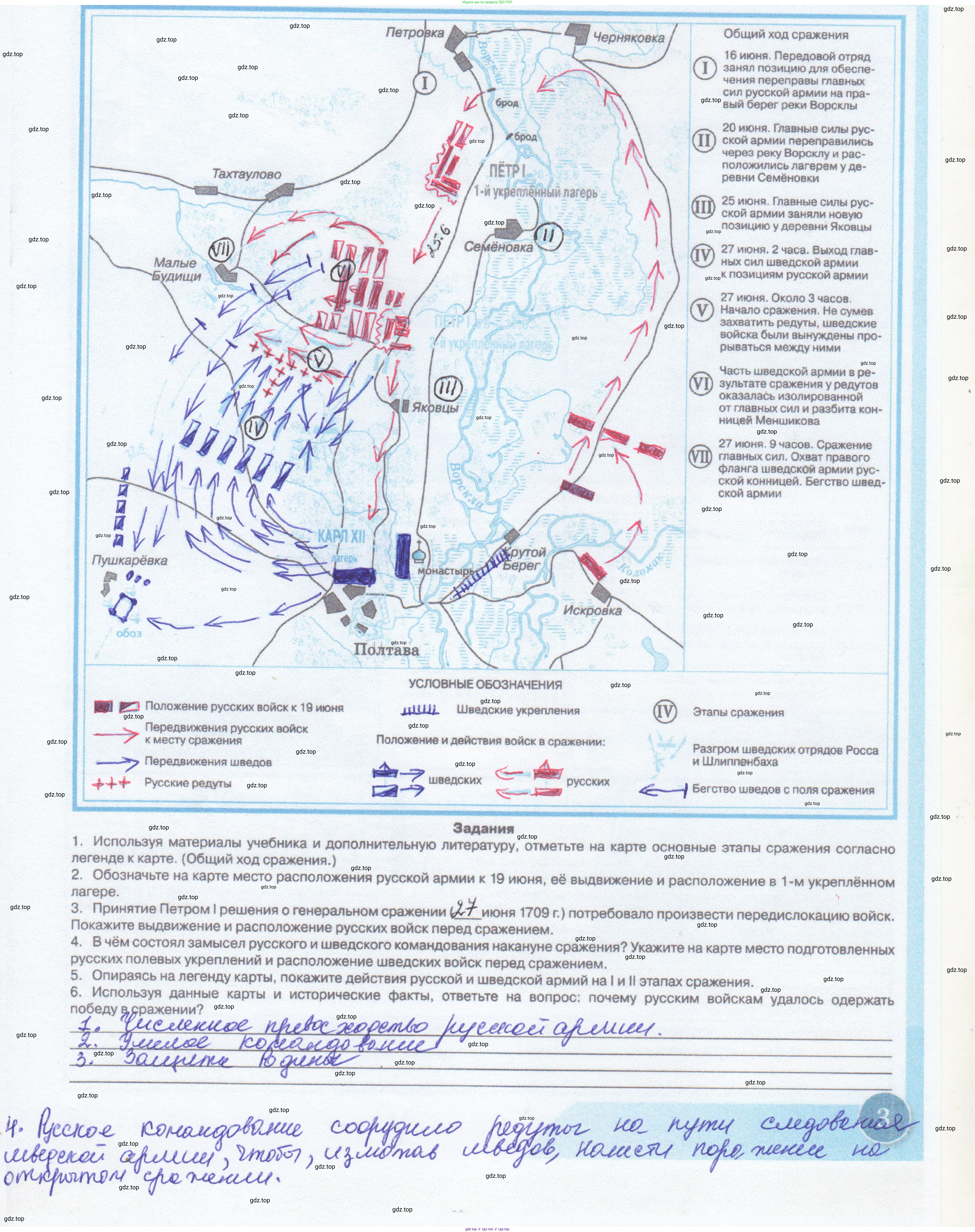 История России, 8 класс Контурные карты, авторы: Тороп Валерия Валерьевна, Приваловский Алексей Никитич, издательство Просвещение, Москва, 2021, белого цвета, страница 3, Решение